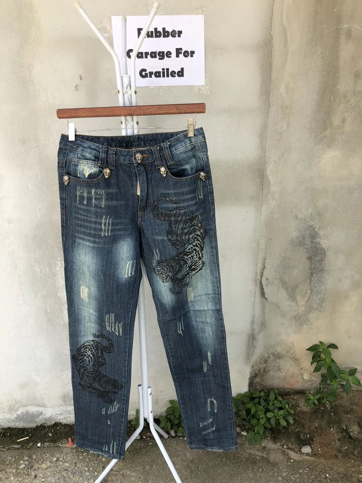 Vintage X Philip Plein X Skull Denim Rare 🔥