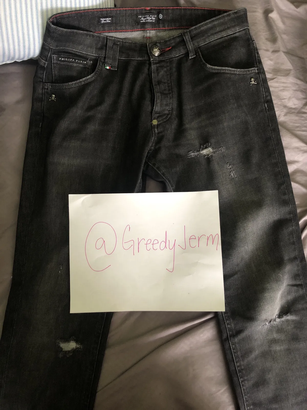 PHILIPP PLEIN BLACK DENIM