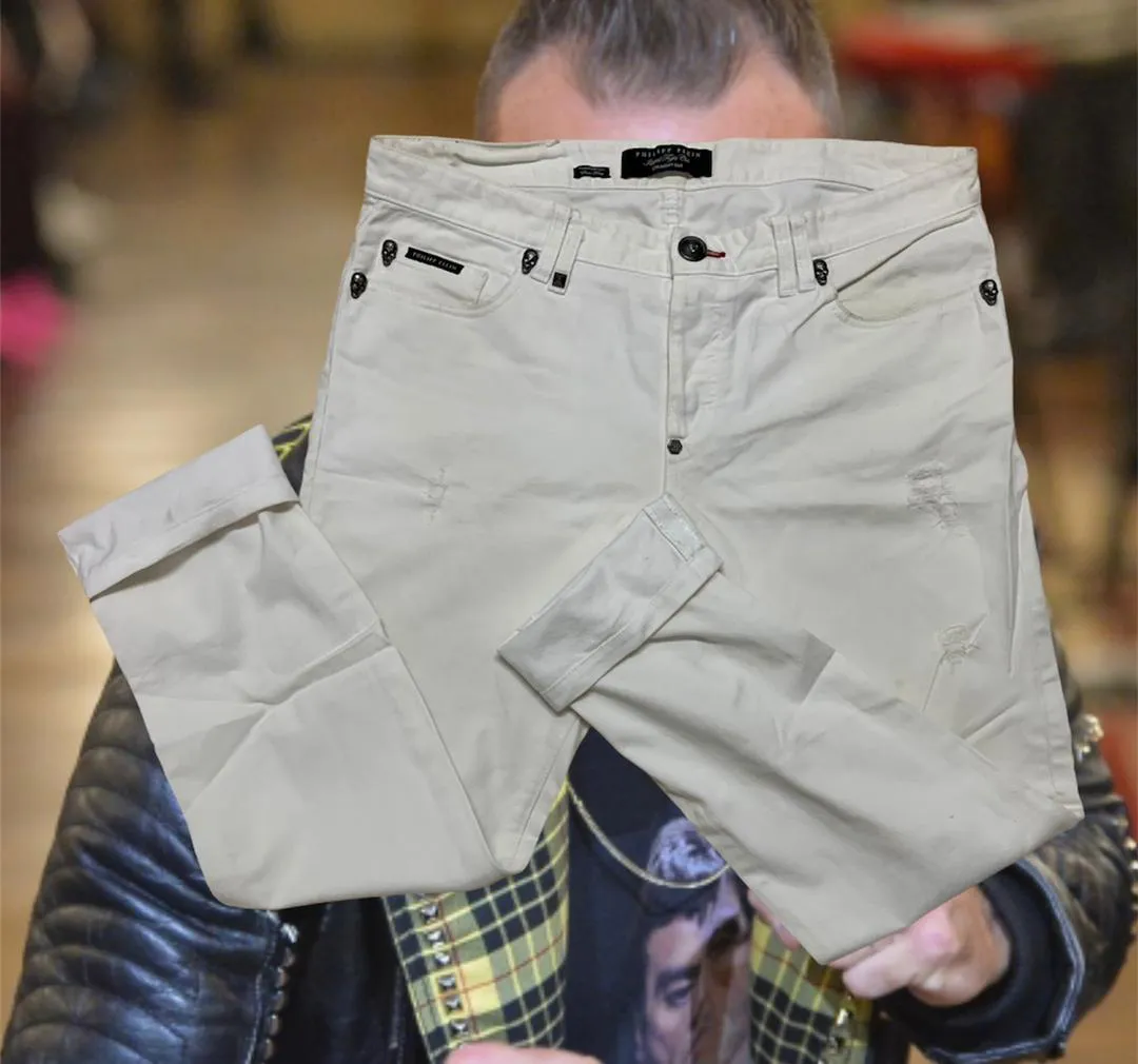 PHILIPP PLEIN DENIM WHITE JEANS