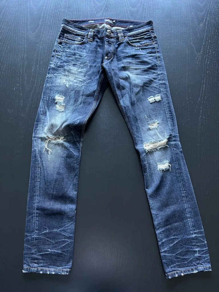 Phillip Plein Light Wash Denim Pants
