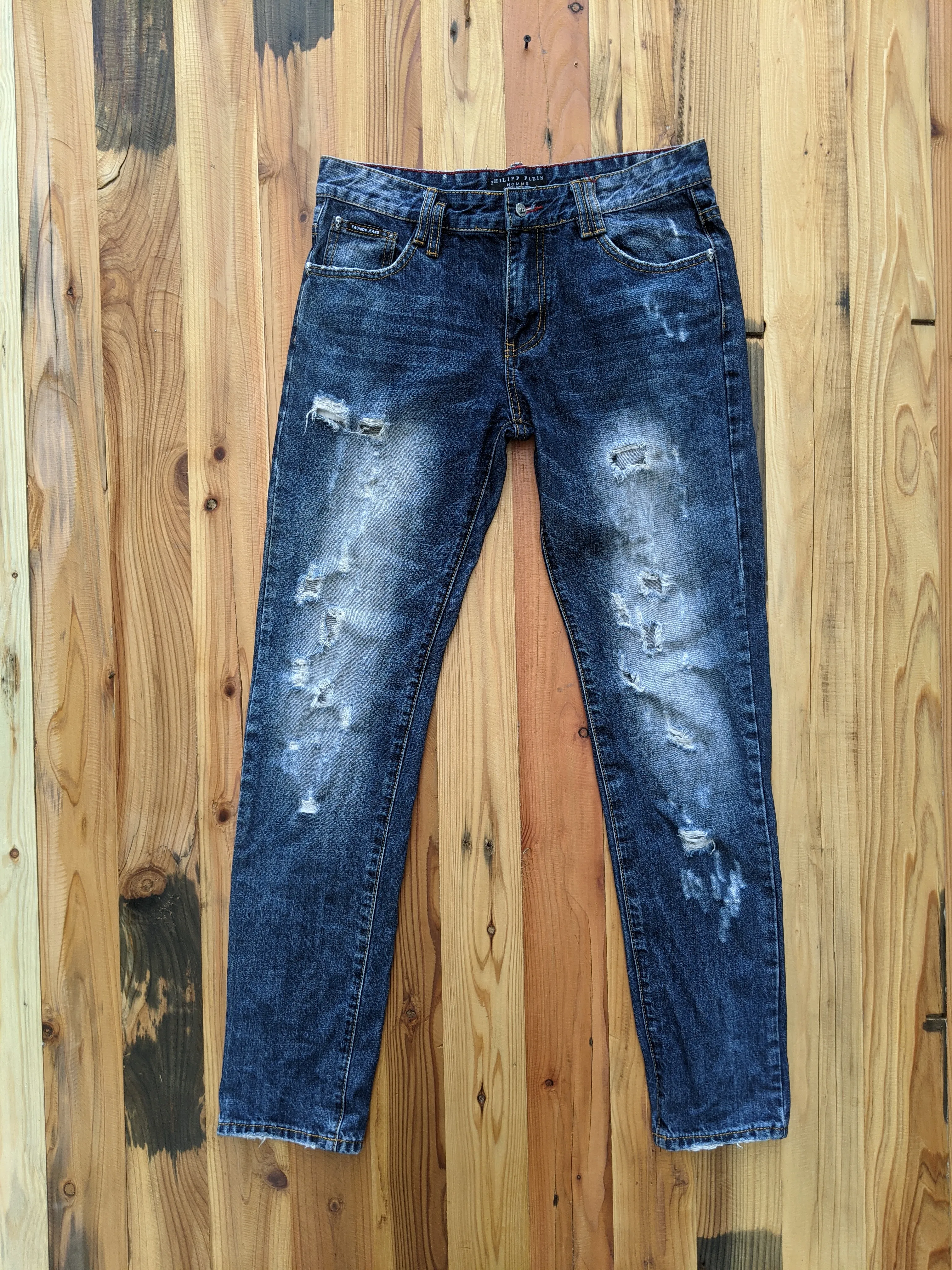 HEAT 🔥 Authentic Philipp Plein Distressed Denim Jeans