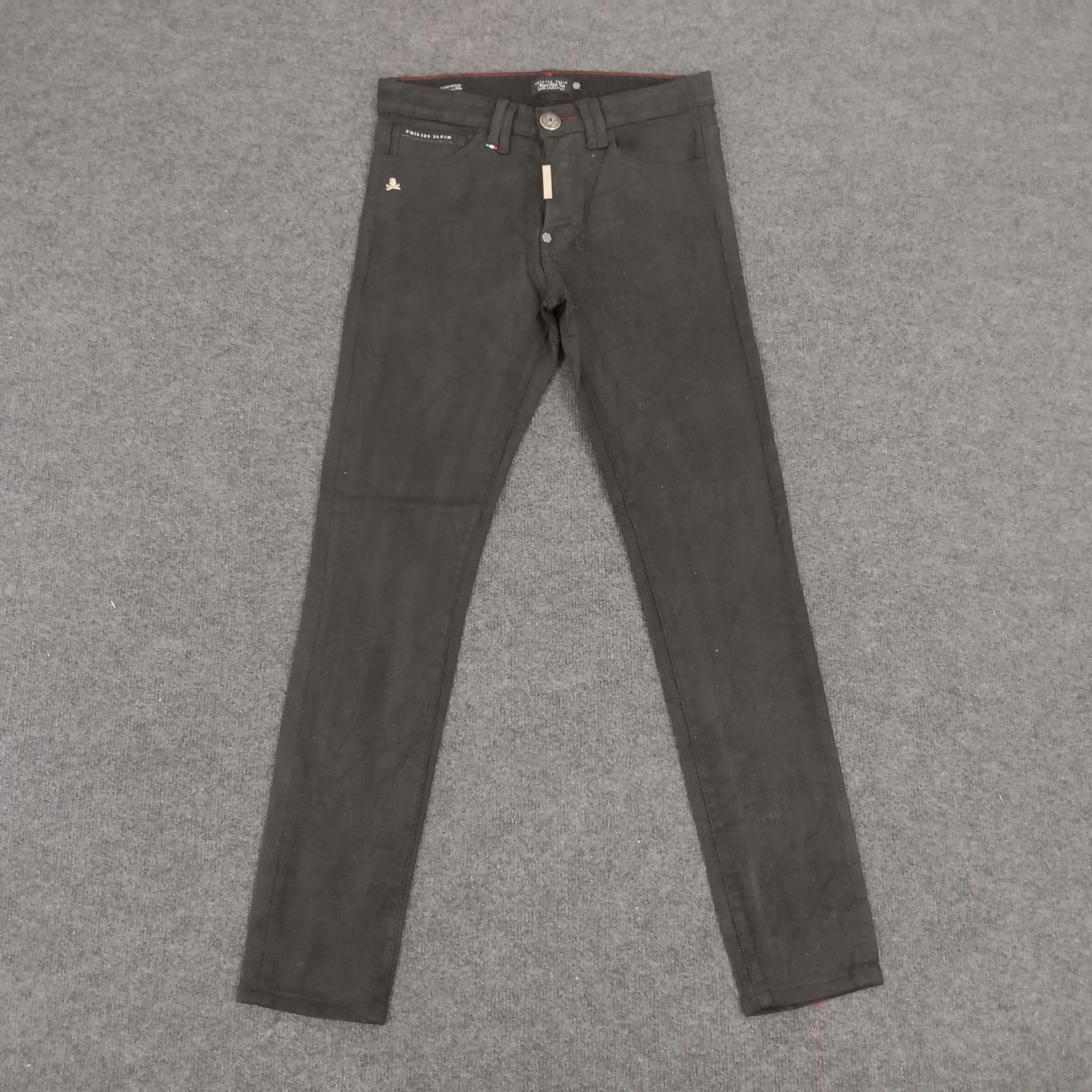 Philipp Plein Italian Brand Black Trousers Jeans
