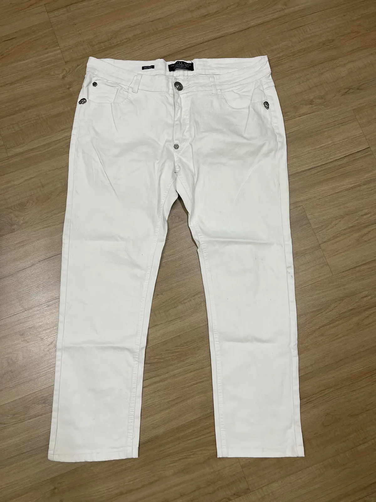 Philipp Plein Stretchable skull rivett jeans