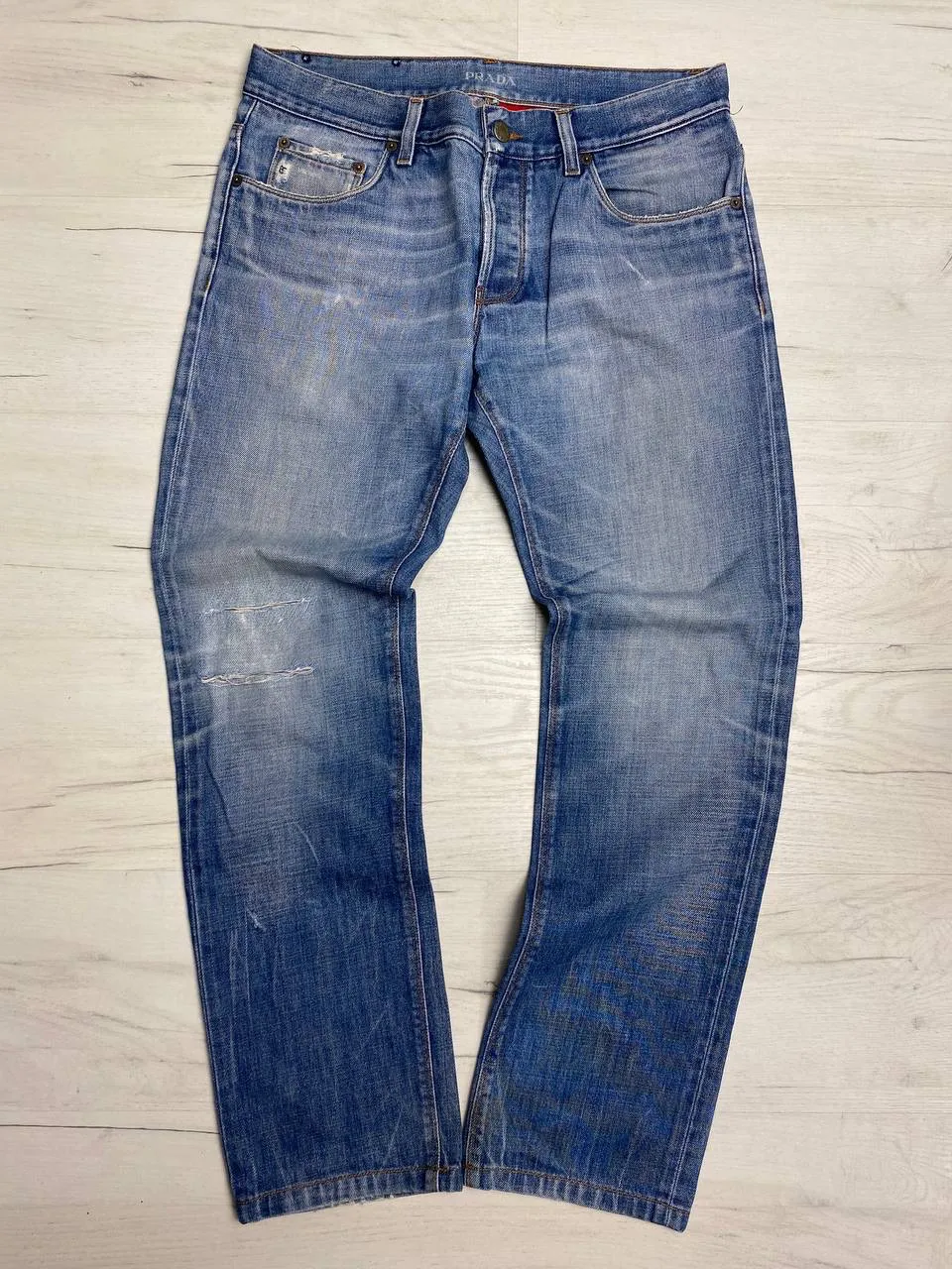 Prada mens denim jeans