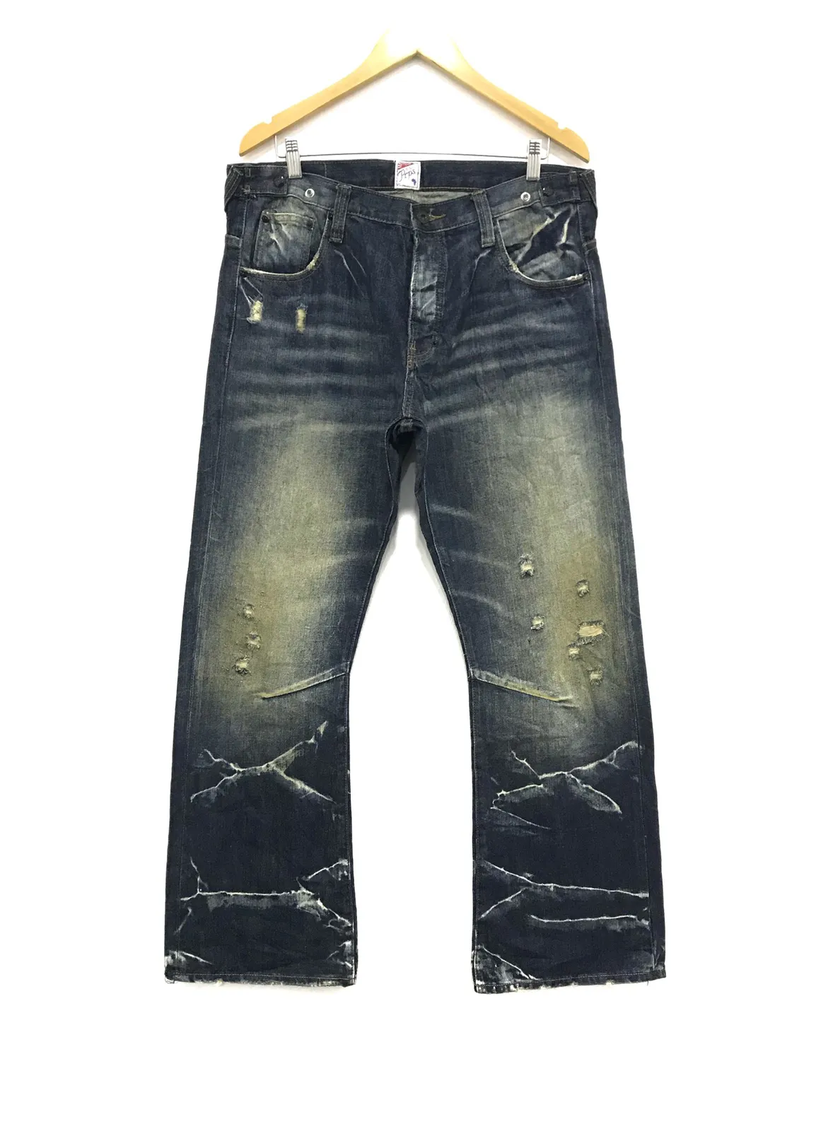 Distressed Denim Regular Fit Jeans