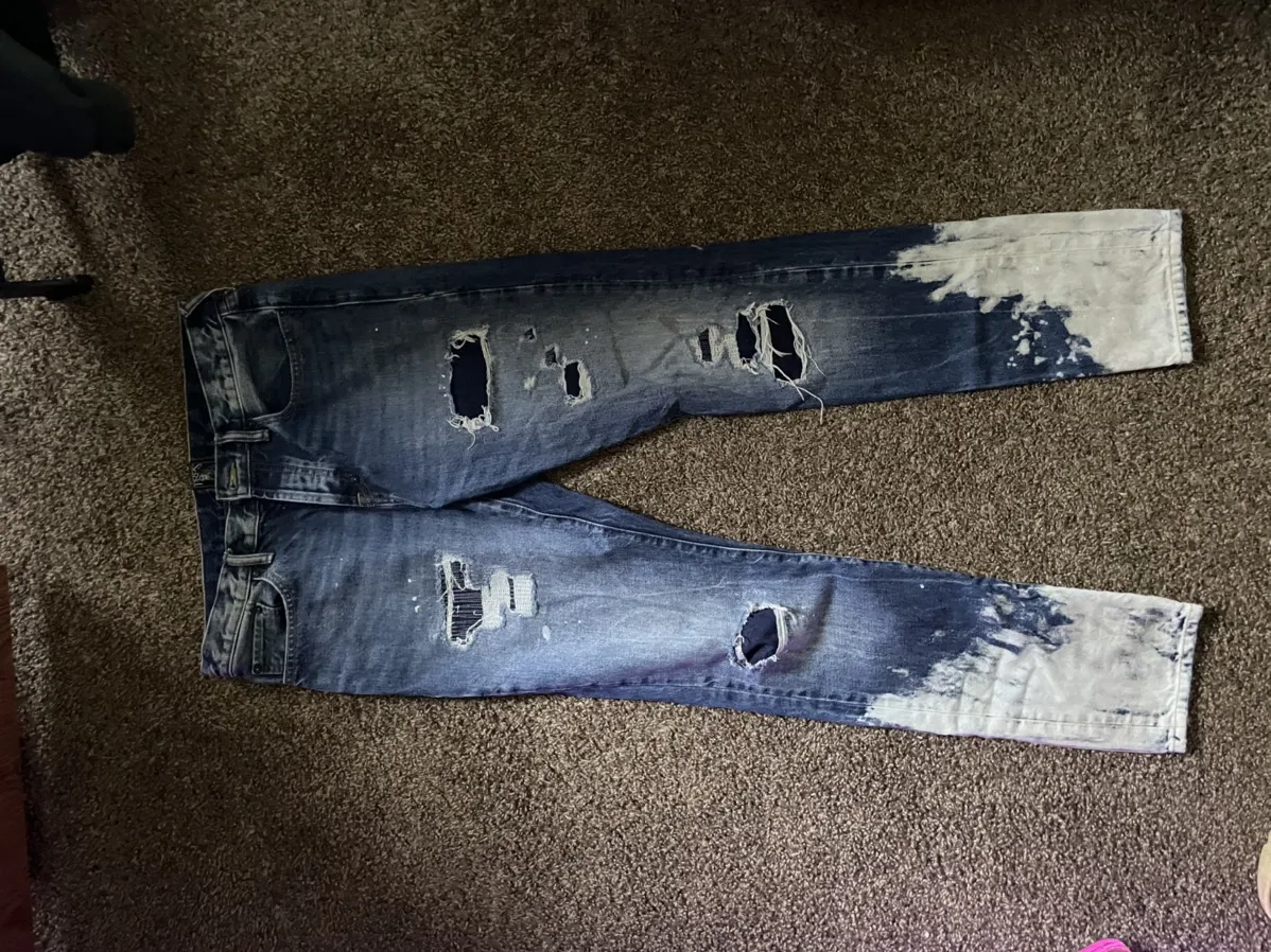 PRPS Distressed Jeans Selvedge Denim