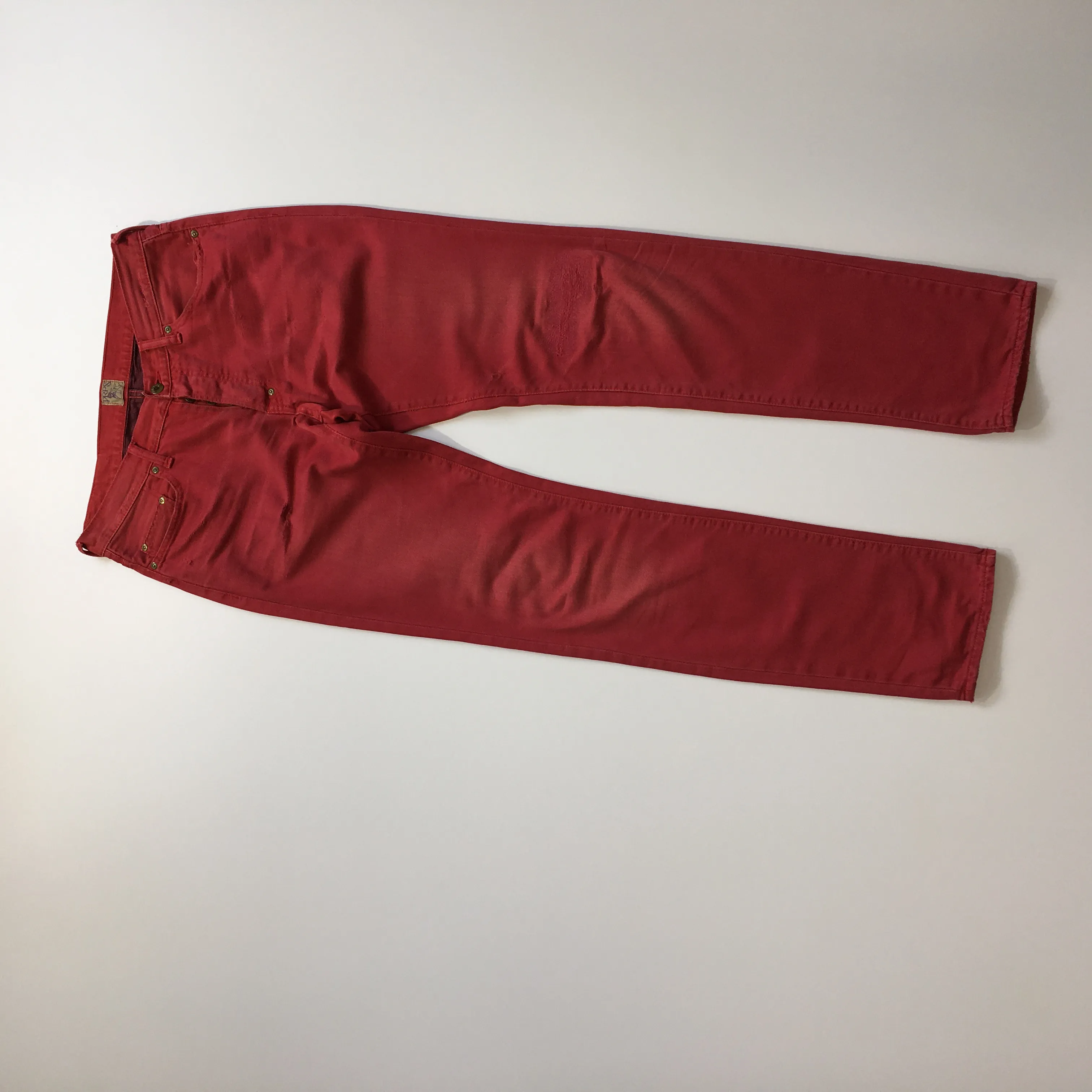 PRPS Distressed Red Fury Fit Denim Jeans Pants Size 33