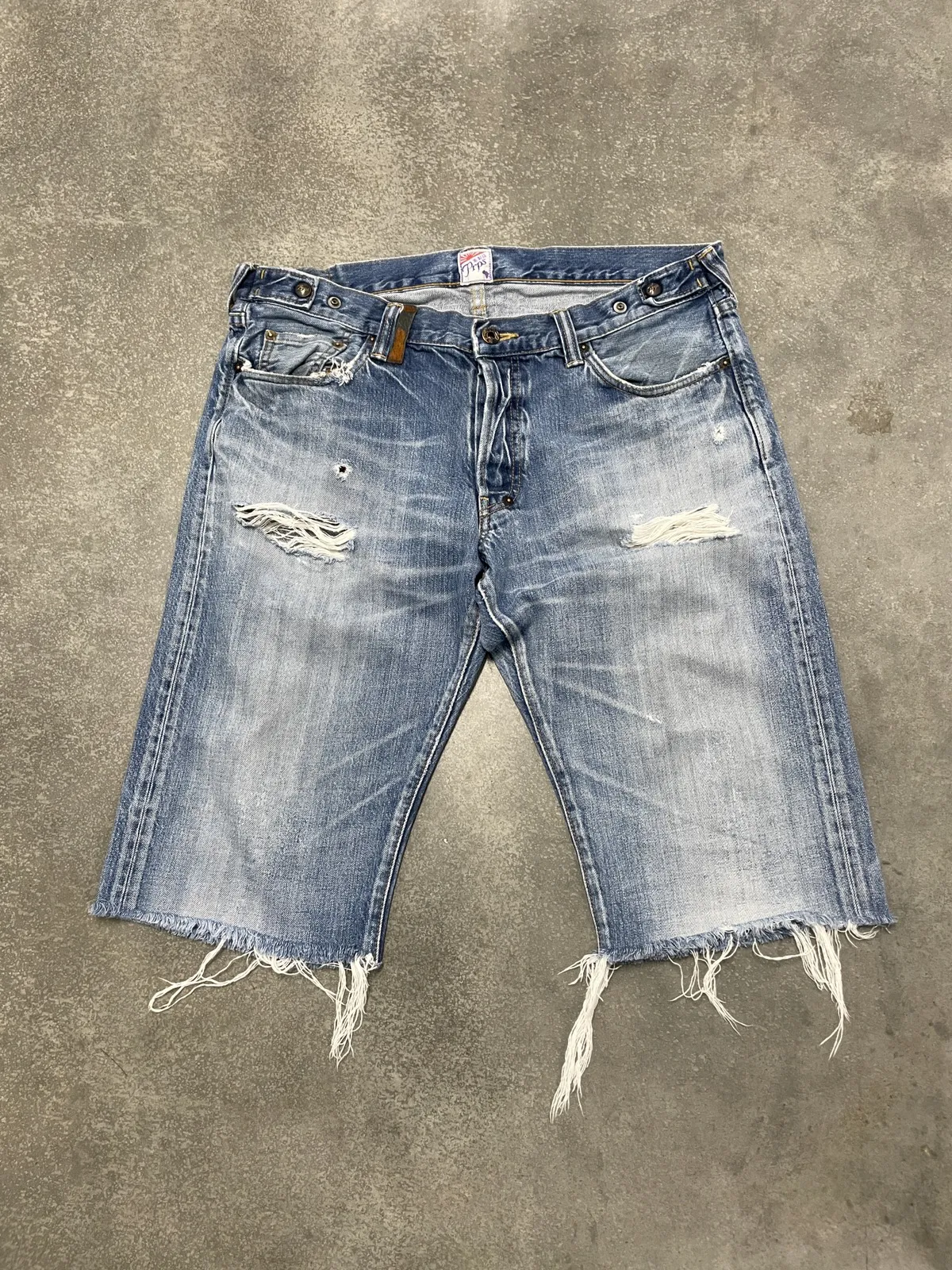 PRPS Distress Denim Shorts Men 36x24 Japan Made