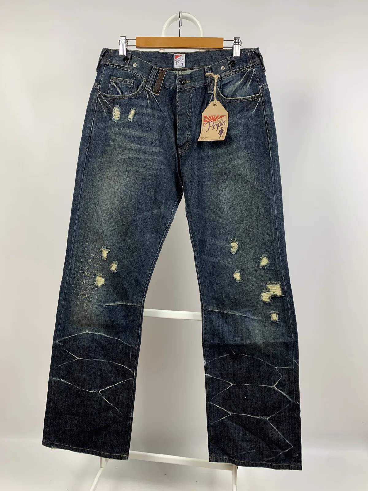 NWT Prps Distressed Painted Japanese Denim Jeans Pants