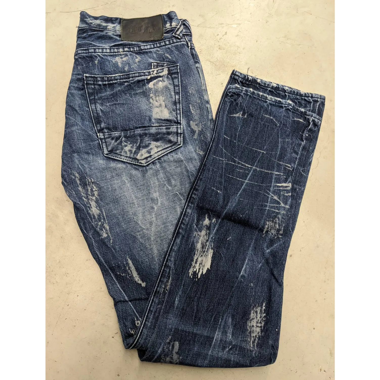 PRPS Distressed designer blue denim jeans size 31