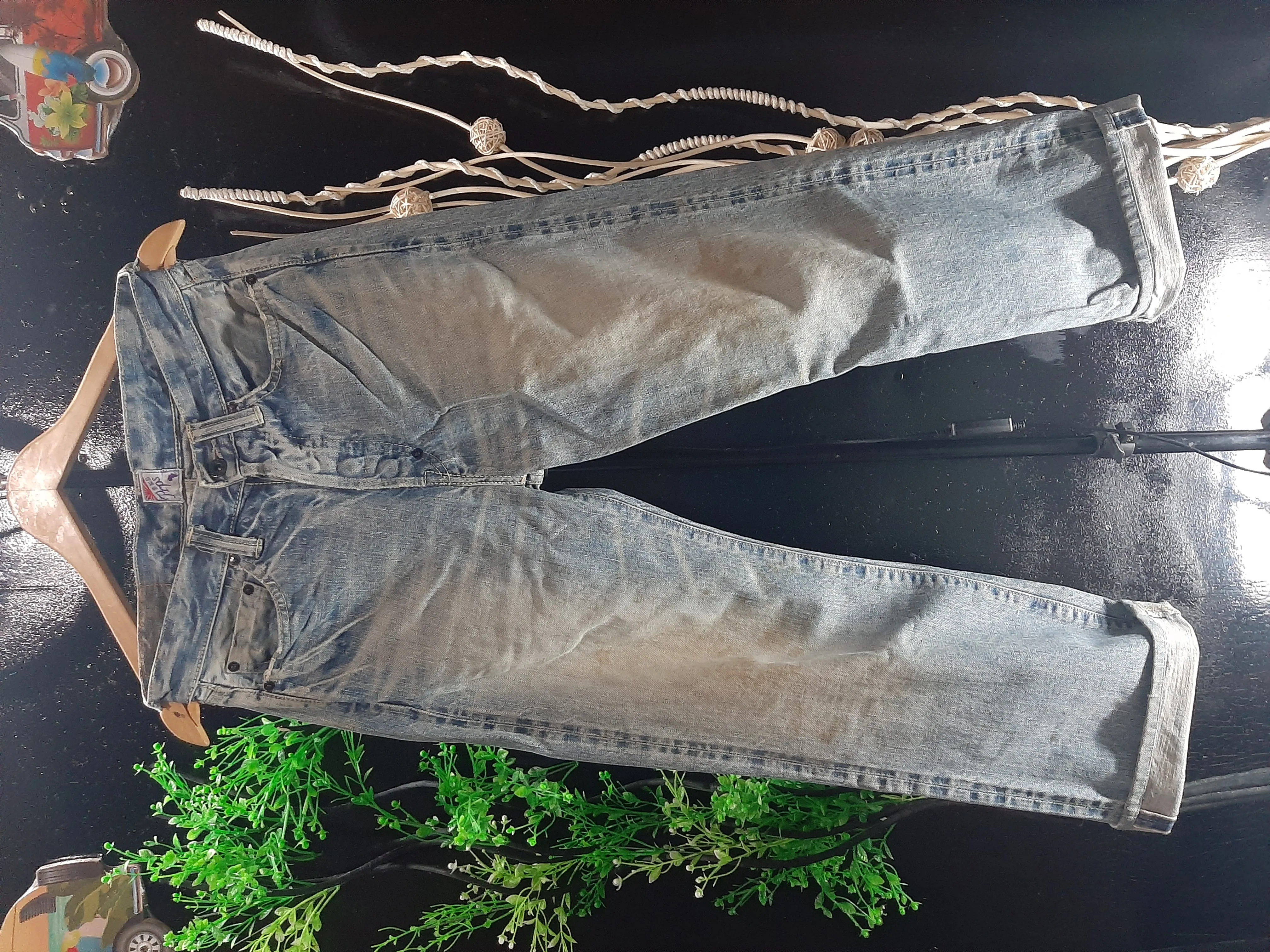 RUSTY PRPS DISTRESSED SELVEDGE DENIM