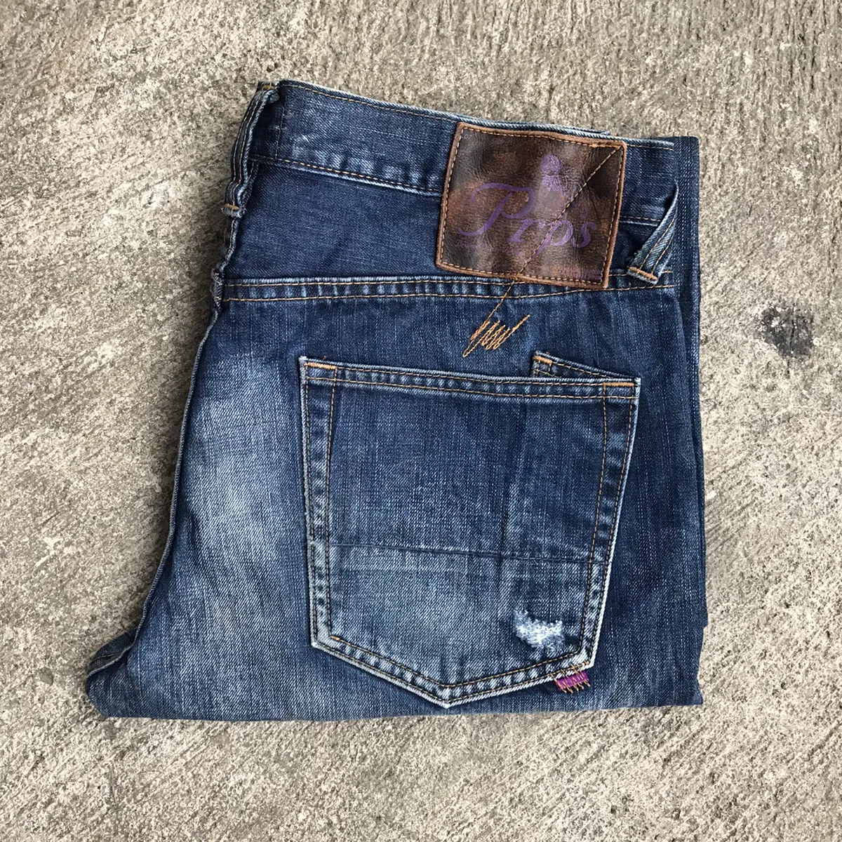 prps japanese jeans ripped denim