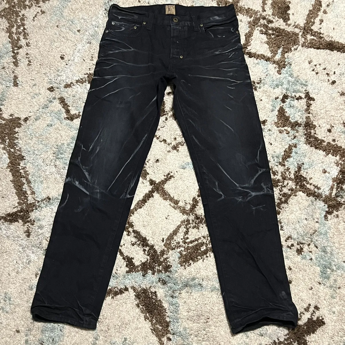 PRPS Rambler Black Jeans Size 33x32 Custom Button Fly