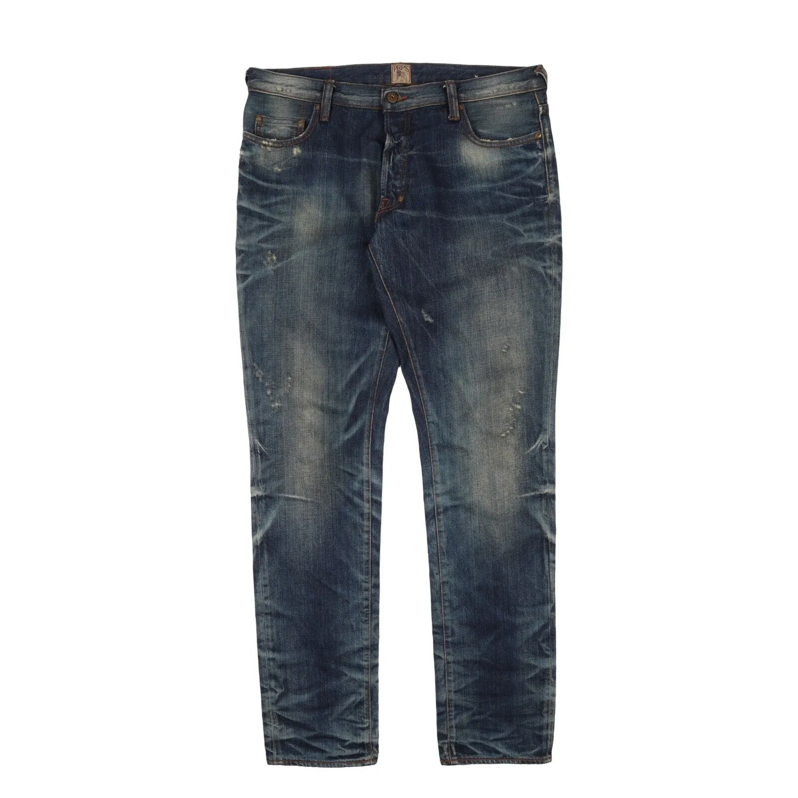 PRPS Japan Denim Blue Faded Cotton Mens Jeans Size 34