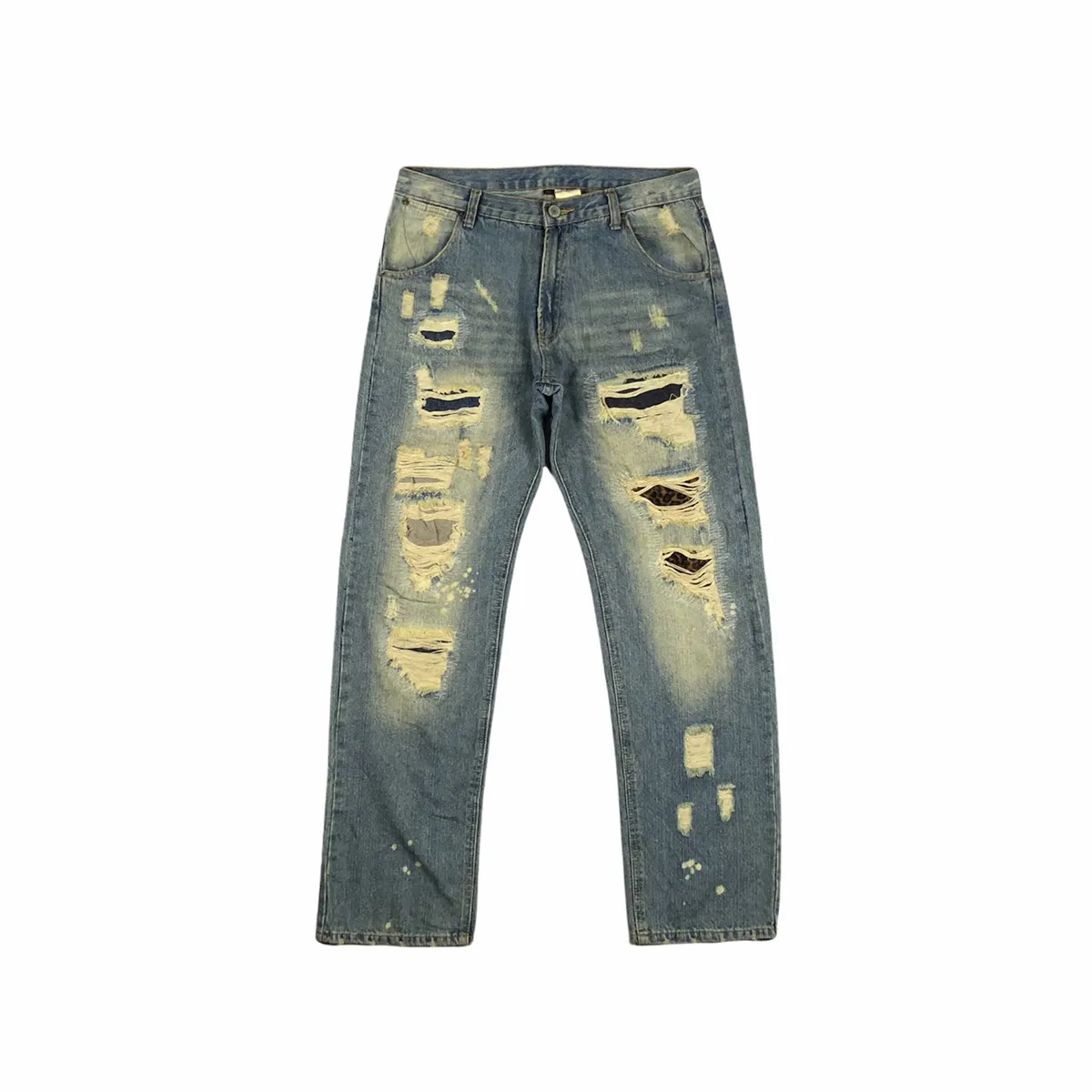 Pure Blue Japan Distressed Denim