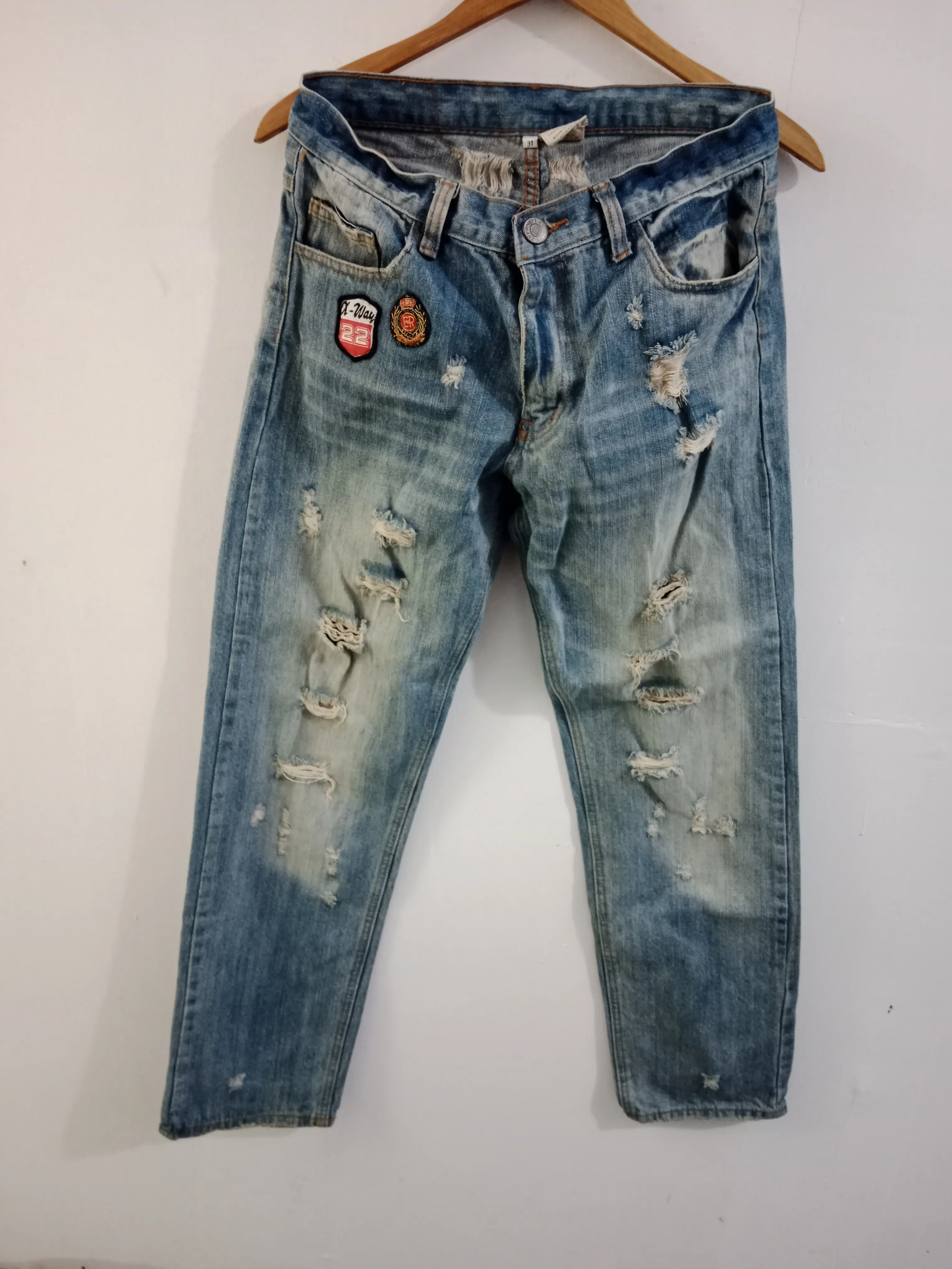 Pure Blue Japan Destroyed Jeans