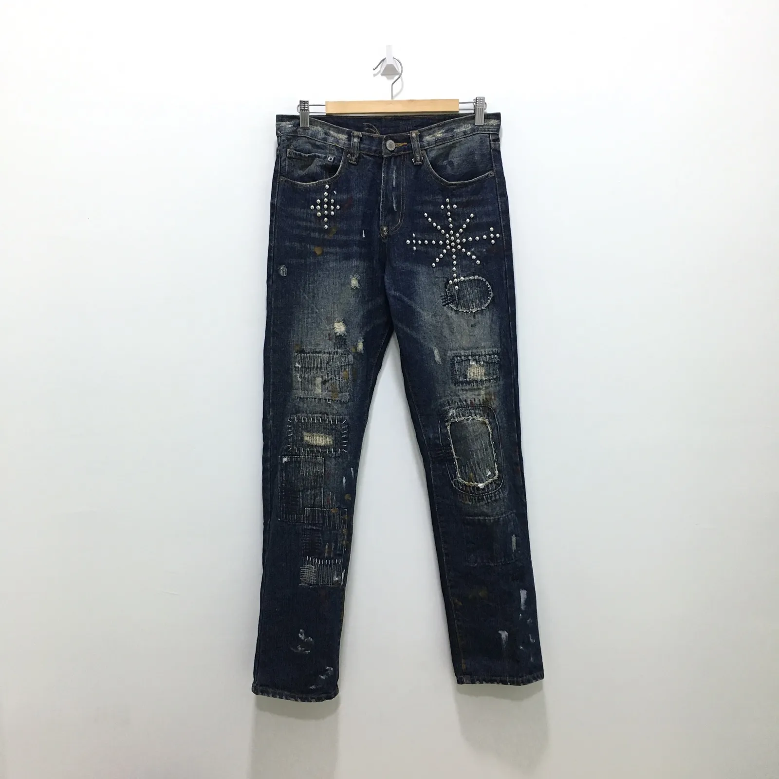 Pure Blue Japan Hand Crafted Denim Sashiko Style