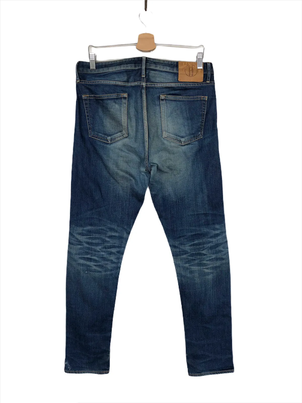 HEAT🔥🇯🇵 Blue Jeans Beauty Faded Indigo Slim Denim