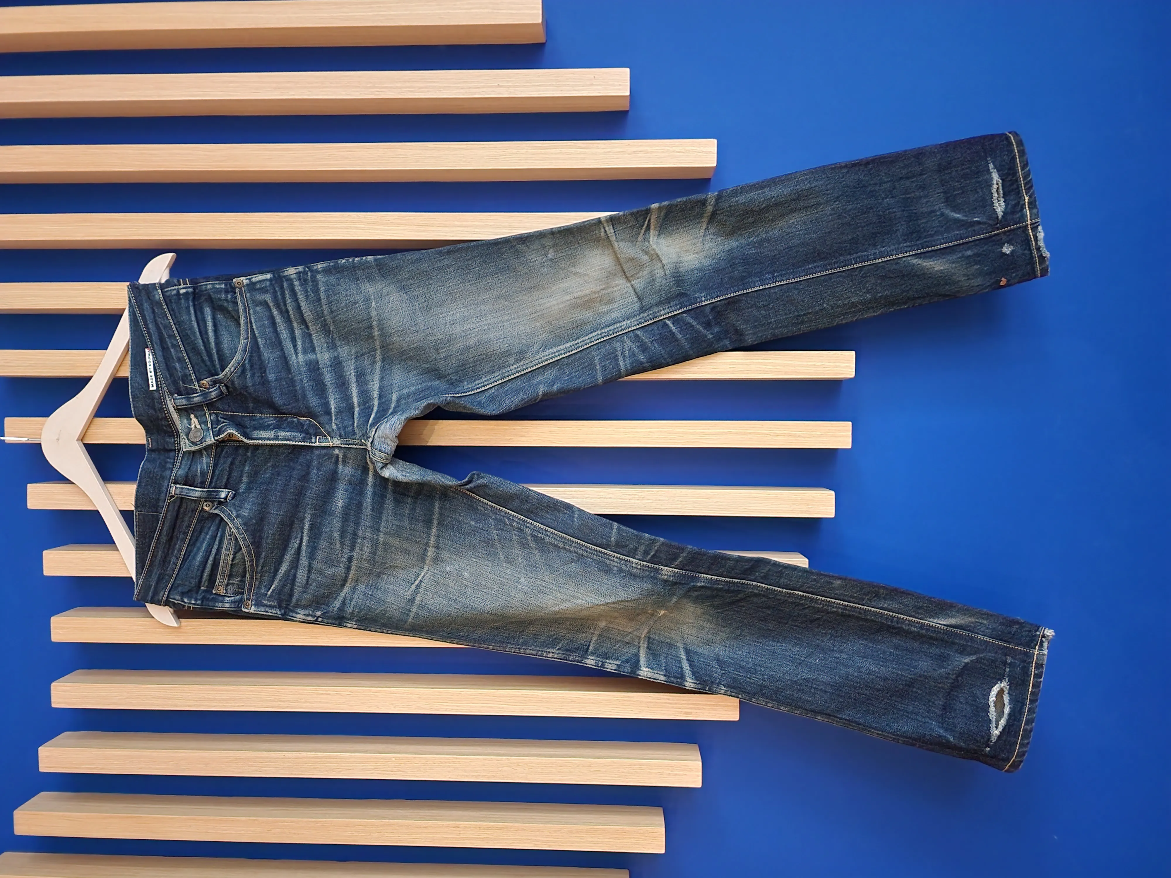 Pure Blue Japan Distressed Kojima Jeans
