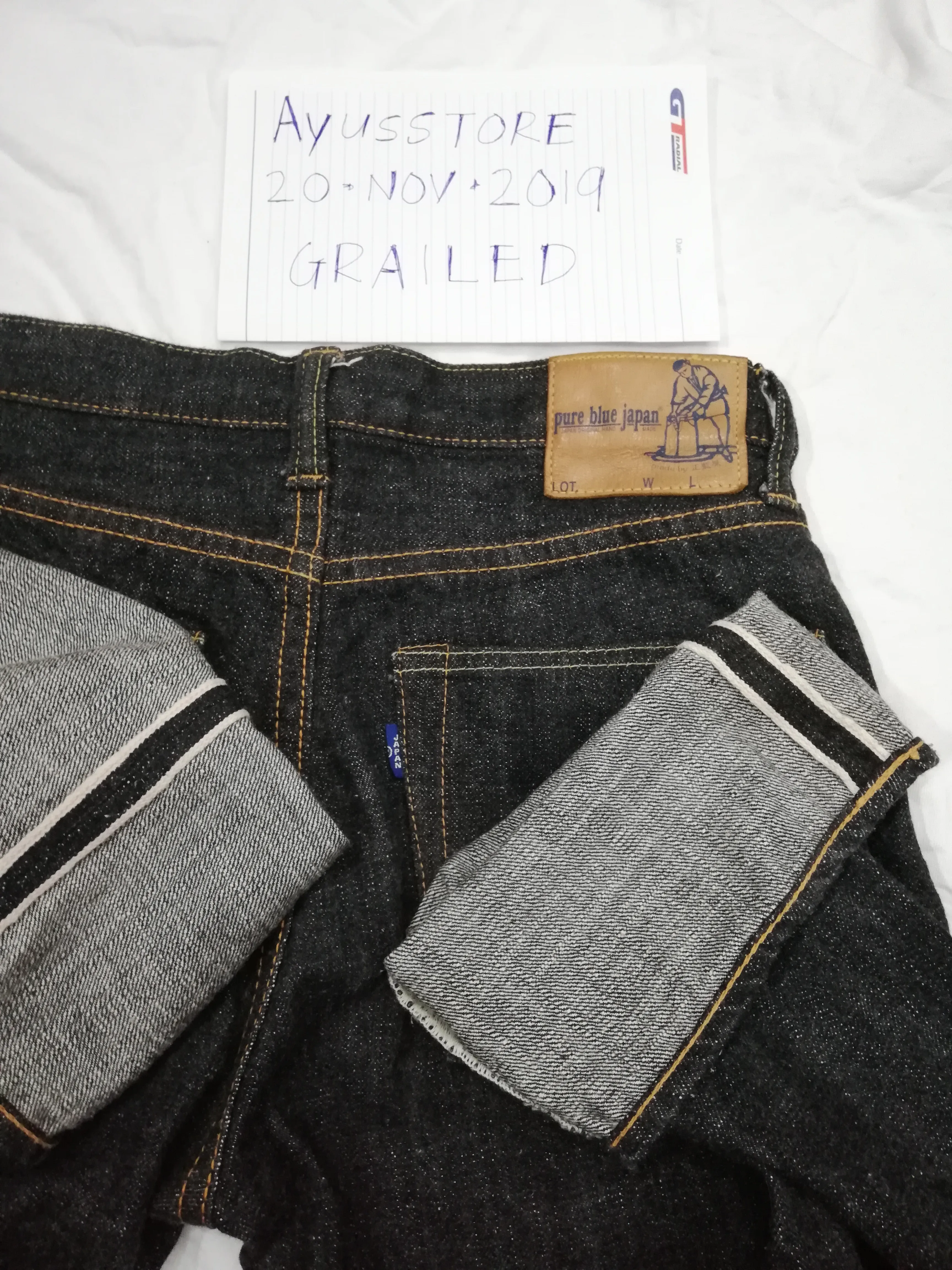 Vintage Pure Blue Japan Selvedge Fluffy Jeans