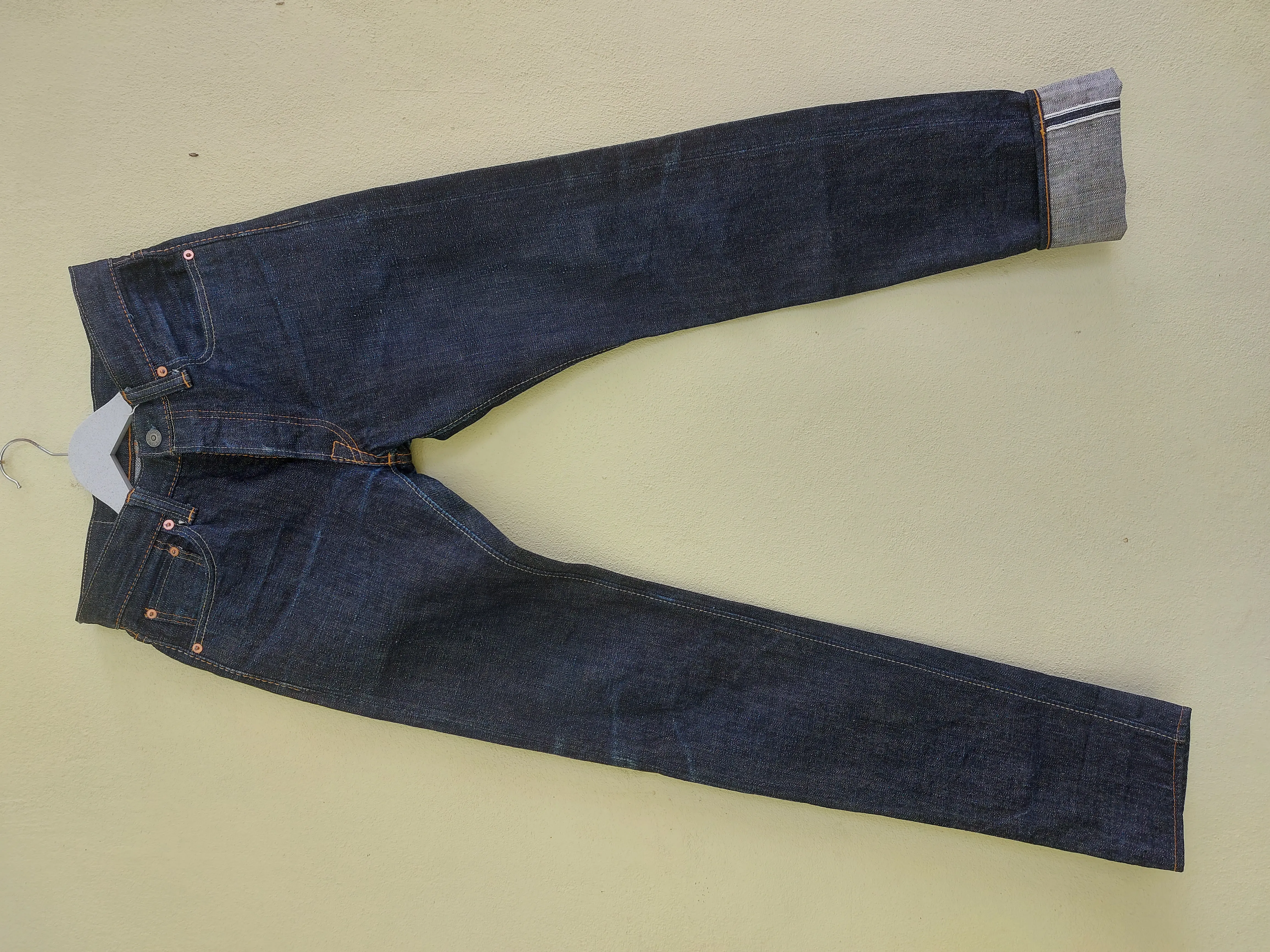 PURE BLUE JAPAN slim fit selvedge jeans