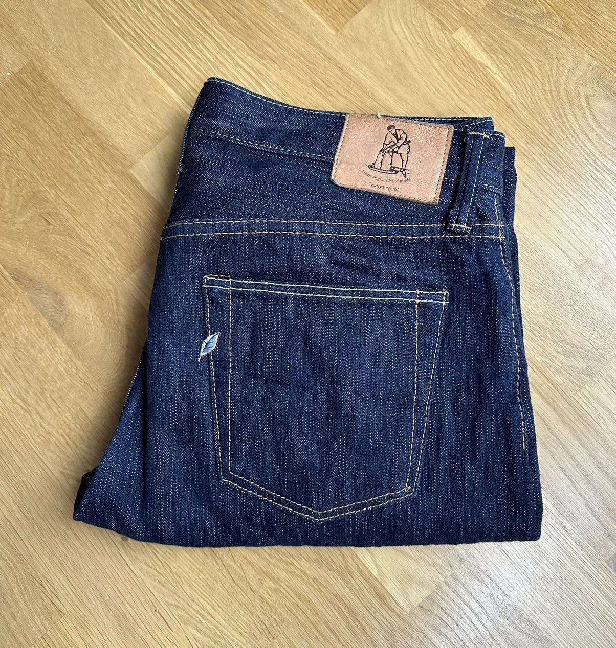 Pure Blue Japan AI-019 Aizome “Rain” Jeans W36 Japan 17.5