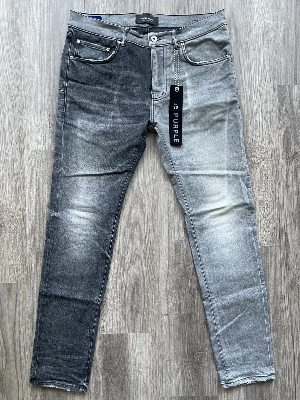 Purple-Brand Two Tone Black (Made In Italy)