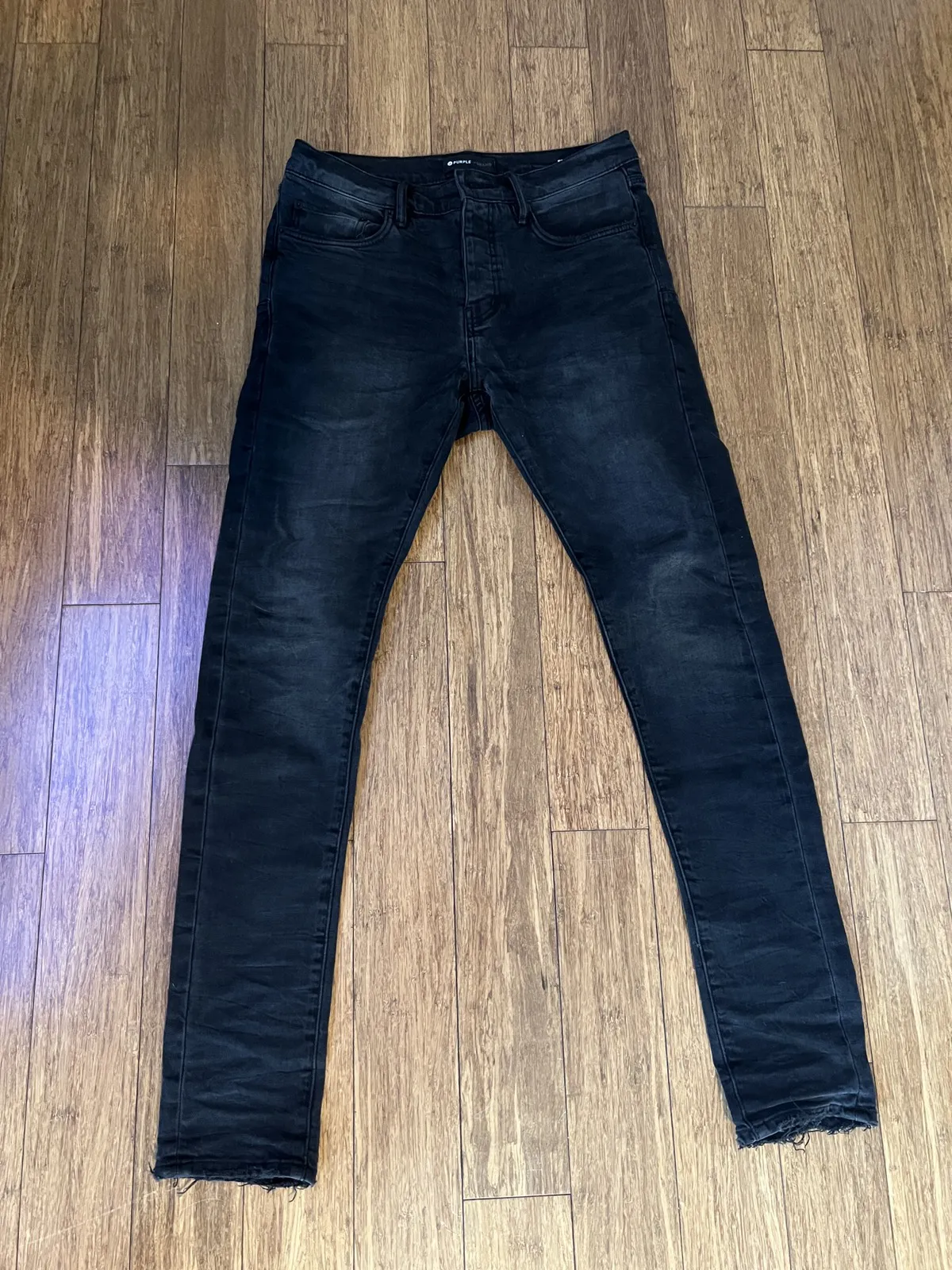 Purple Denim - Black - Size 30