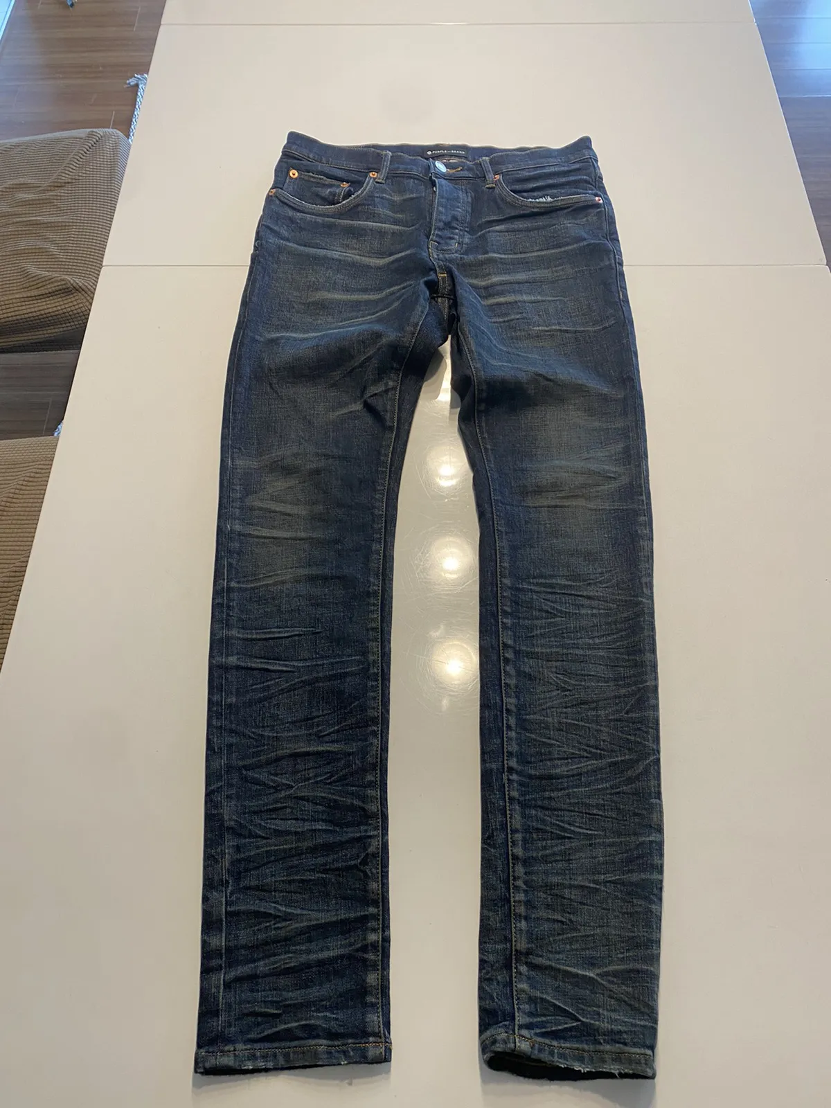 Purple skinny jean