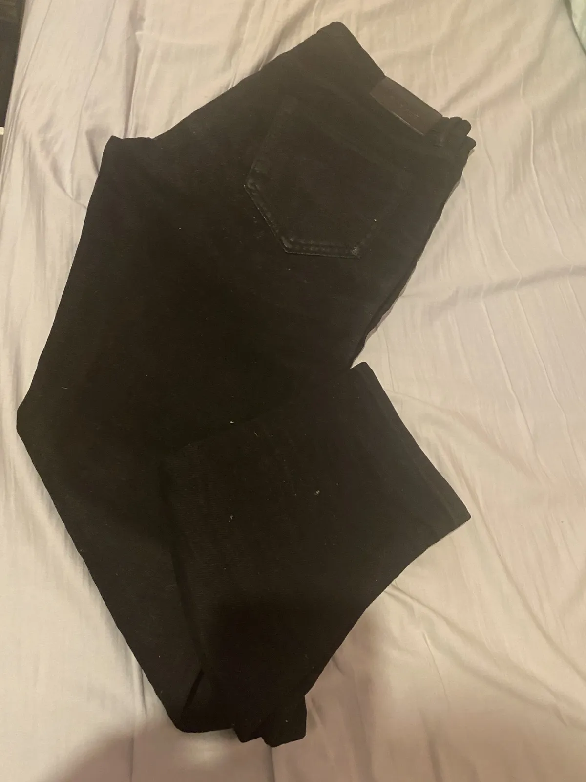Purple Brand Waxed Black Denim P-001