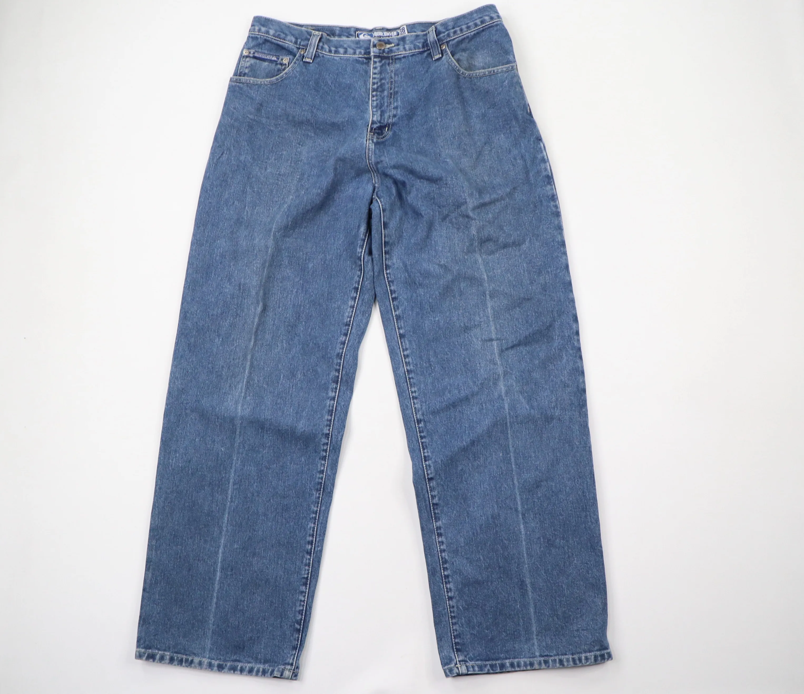 Vintage 90s Quiksilver Surfing Wide Leg Denim Jeans