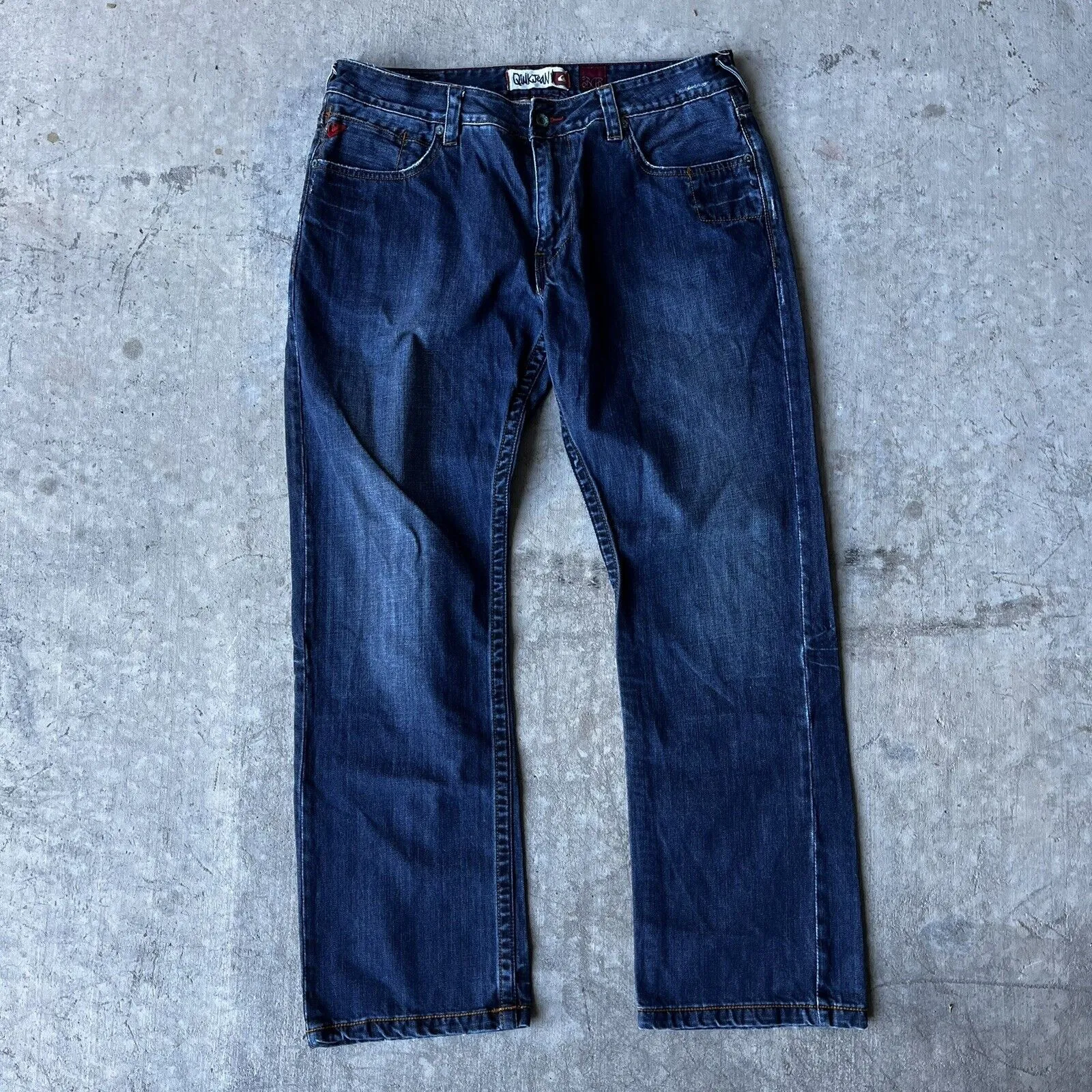 VTG Quiksilver Quikjean 36x32 Straight Denim Jeans Skate