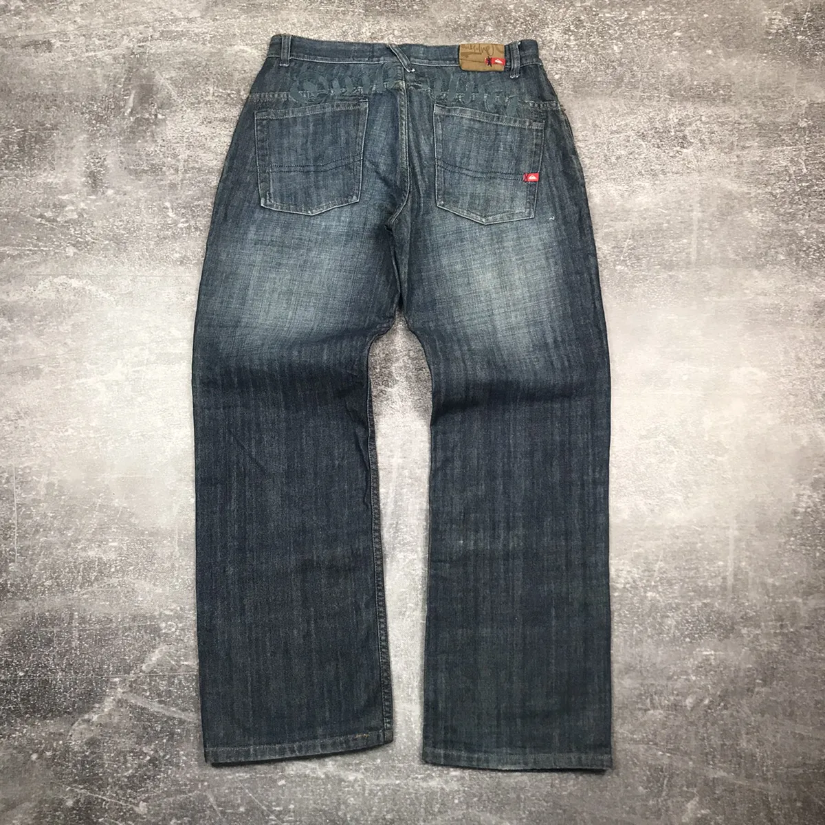Vintage Quiksilver Selvedge Big Logo Rap Jeans