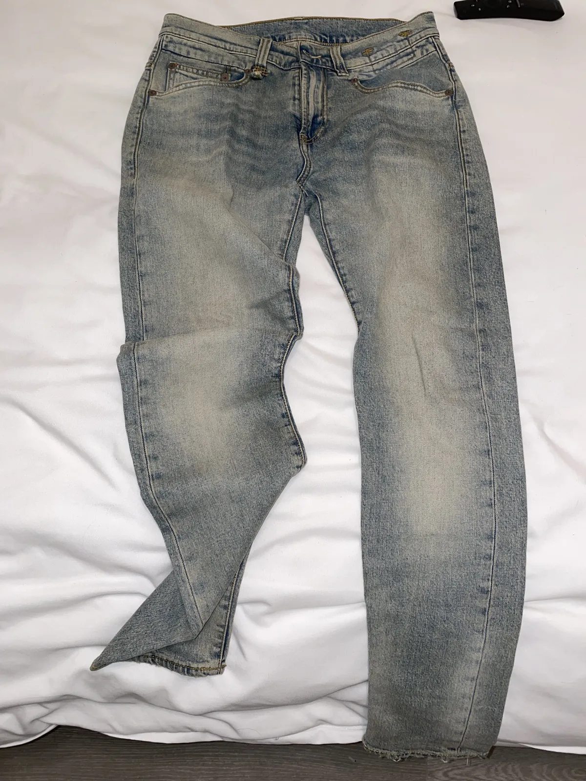 R13 Washed Denim Indigo Jeans