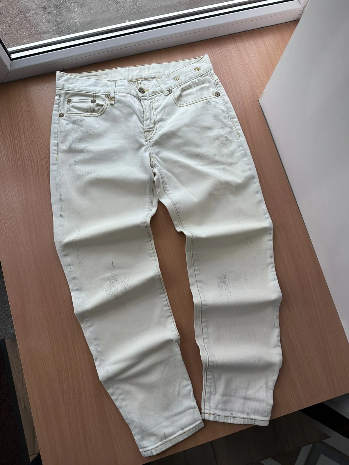 R13 White Vintage Jeans