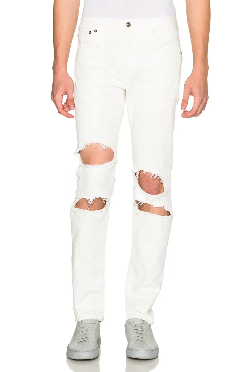 White Skate Denim Jeans
