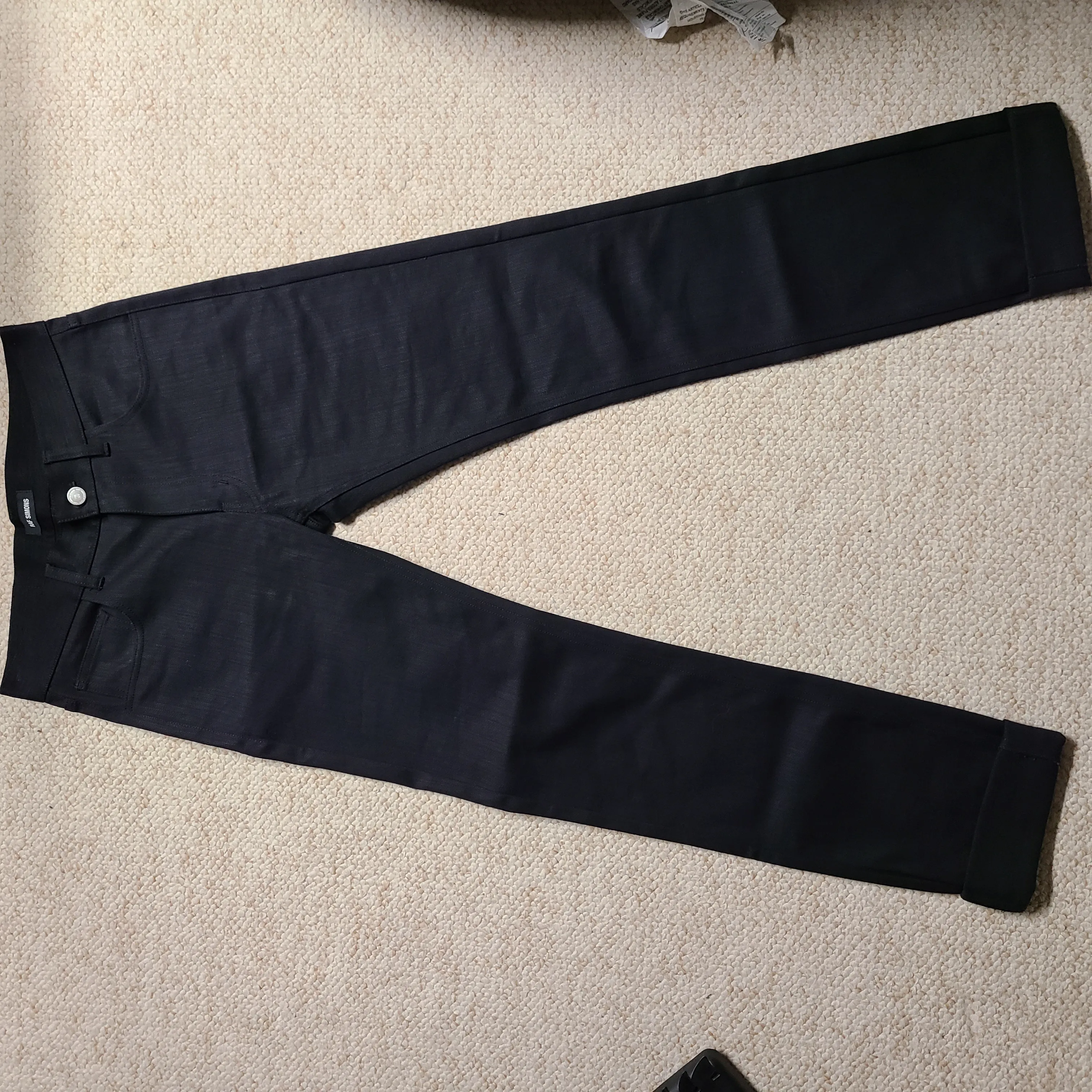 Duct Tape Black Denim Regular Fit Pants