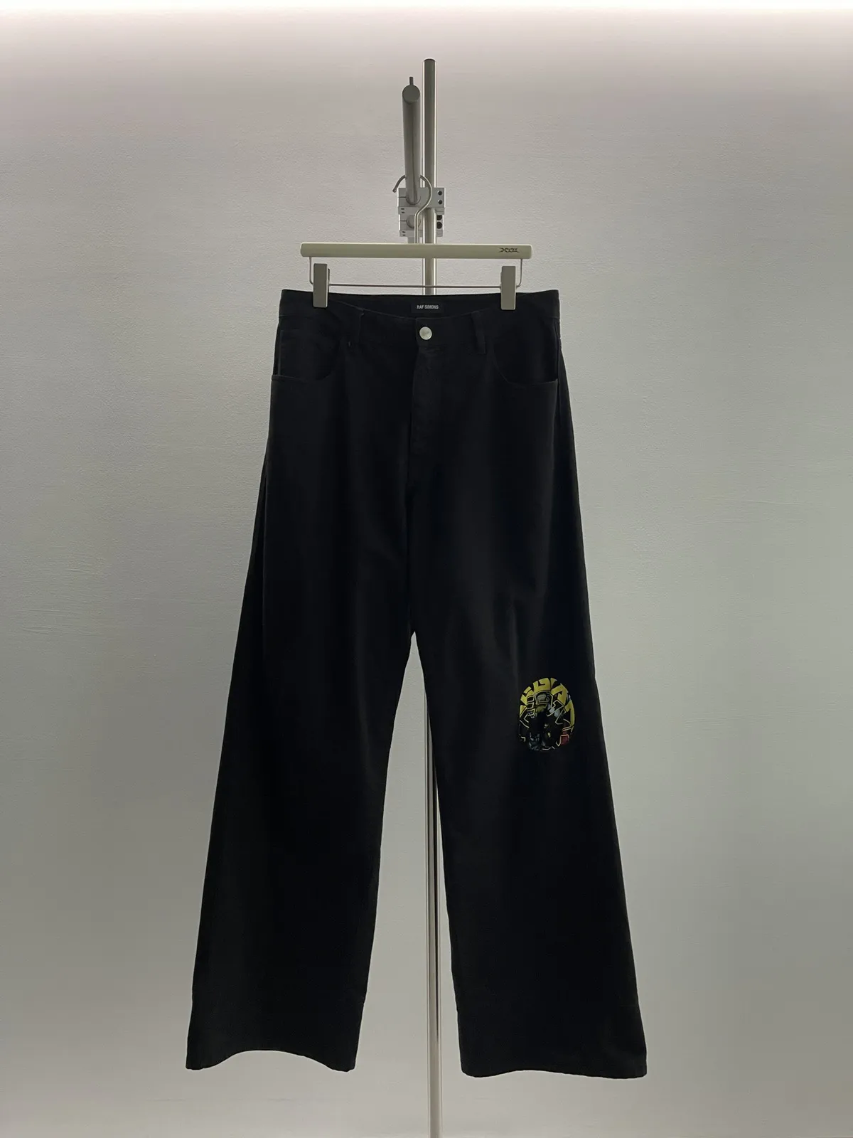 AW21 Raf Simons workwear pocket hole denim pants