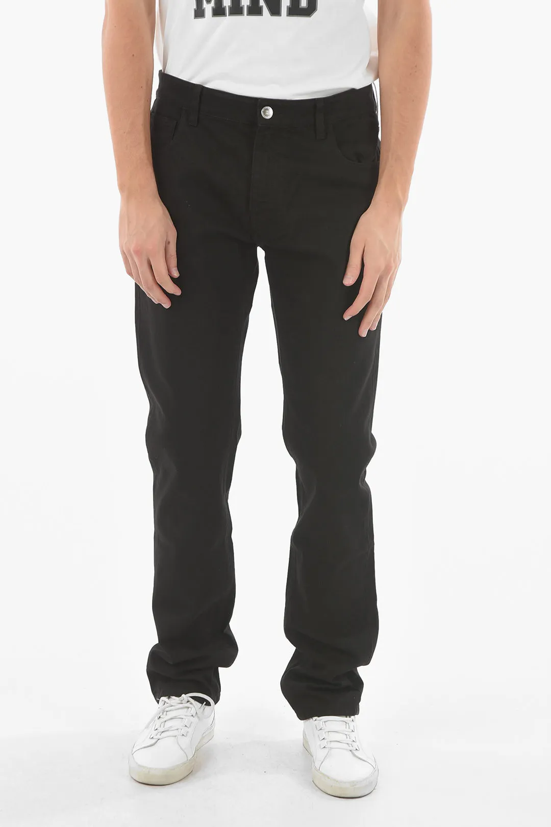 Raf Simons Slim Fit 5-Pocket Jeans with Logo