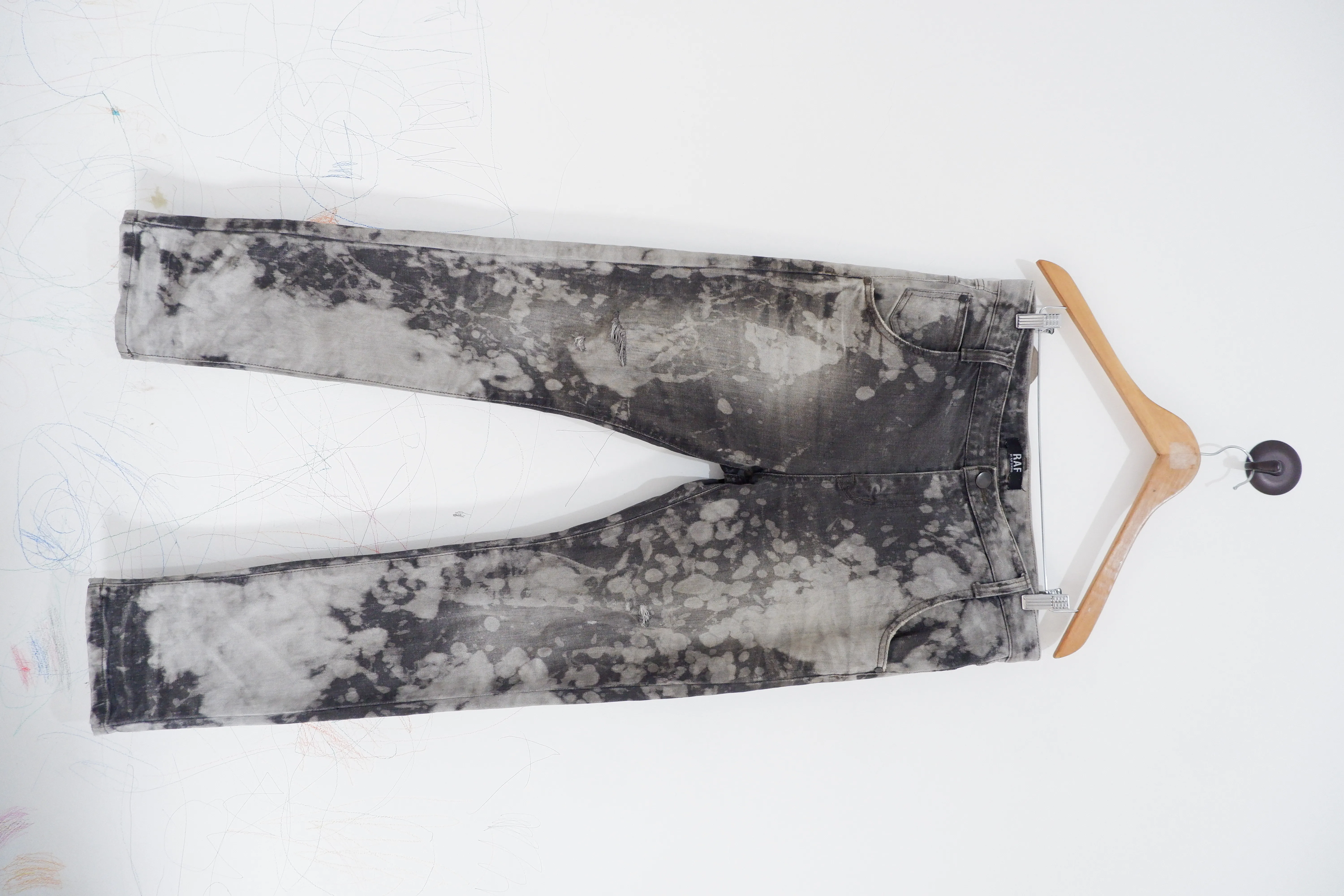 Raf By Raf Simons Acid Wash Denim