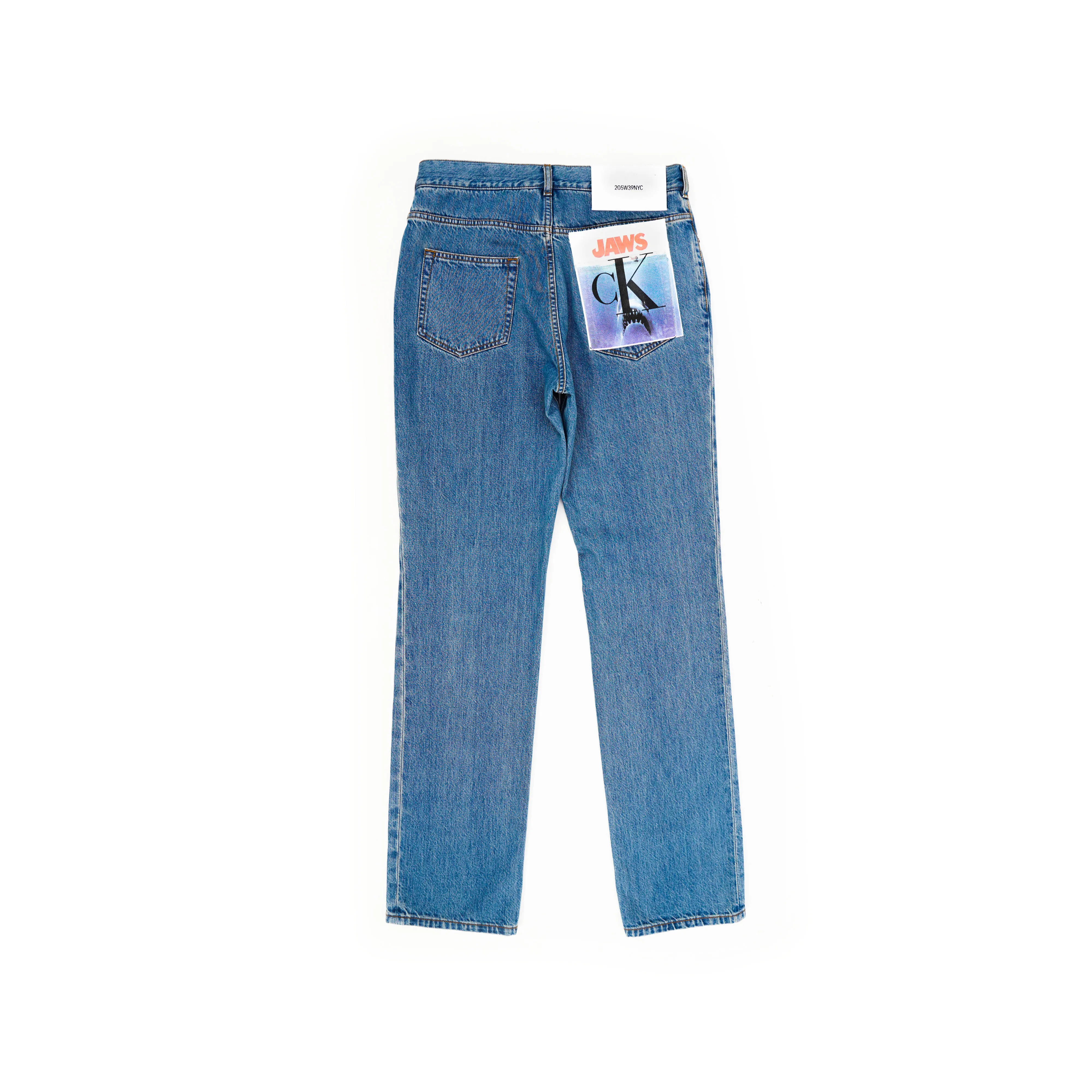 205W39NYC Jaws Printed Patch Denim