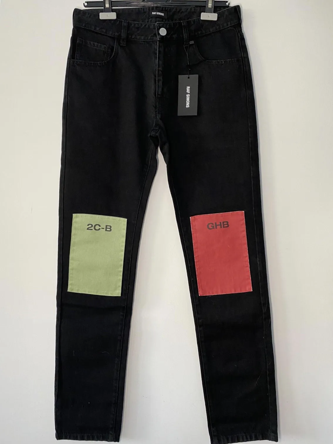 Drugs Patch Denim Pants