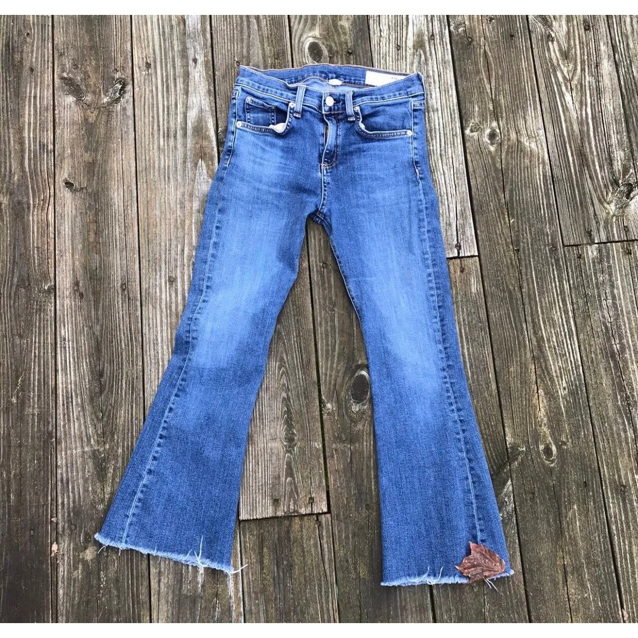 Light wash Faded RAG and BONE Flares size 27