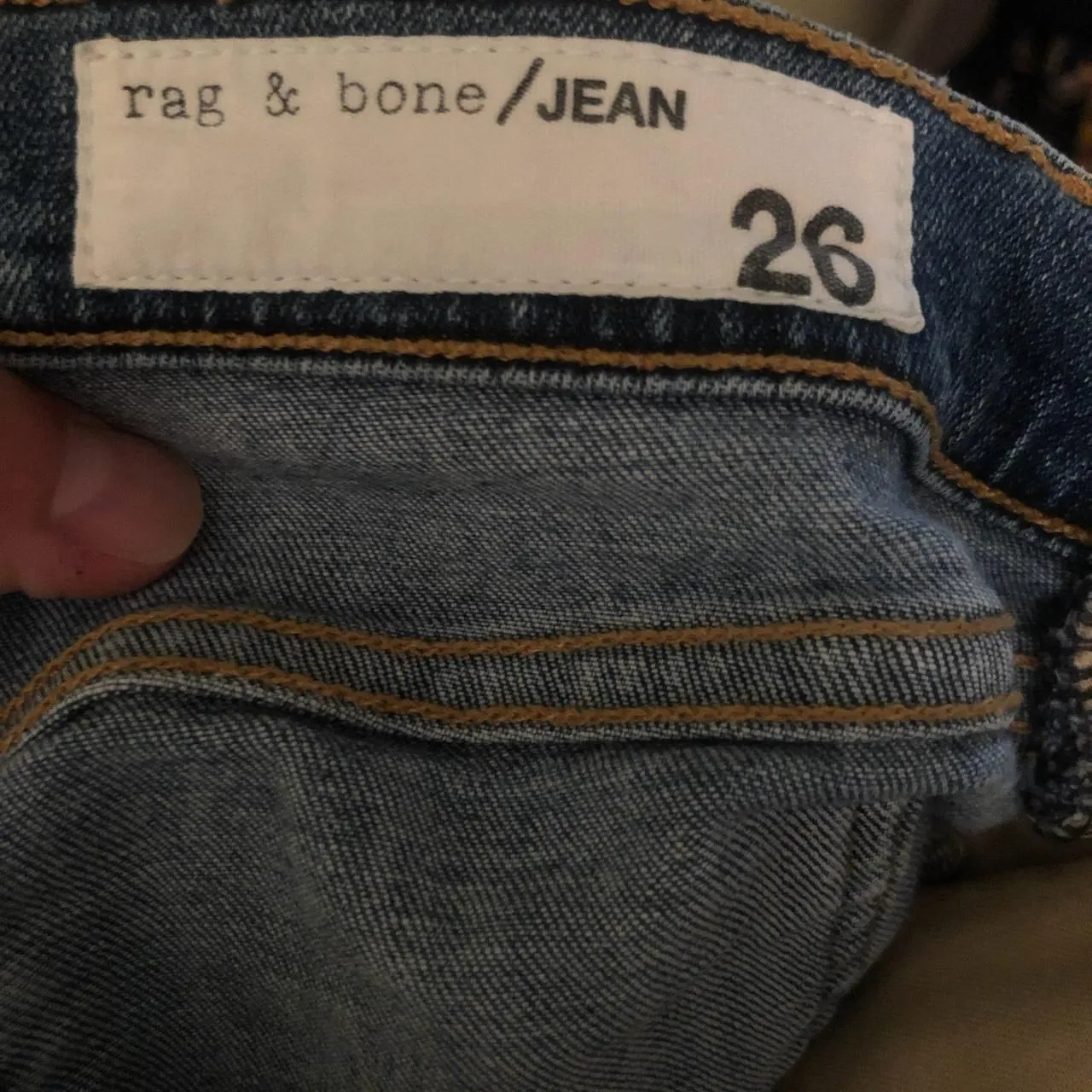 Rag and Bone Denim Flare in a faded classic blue jean color