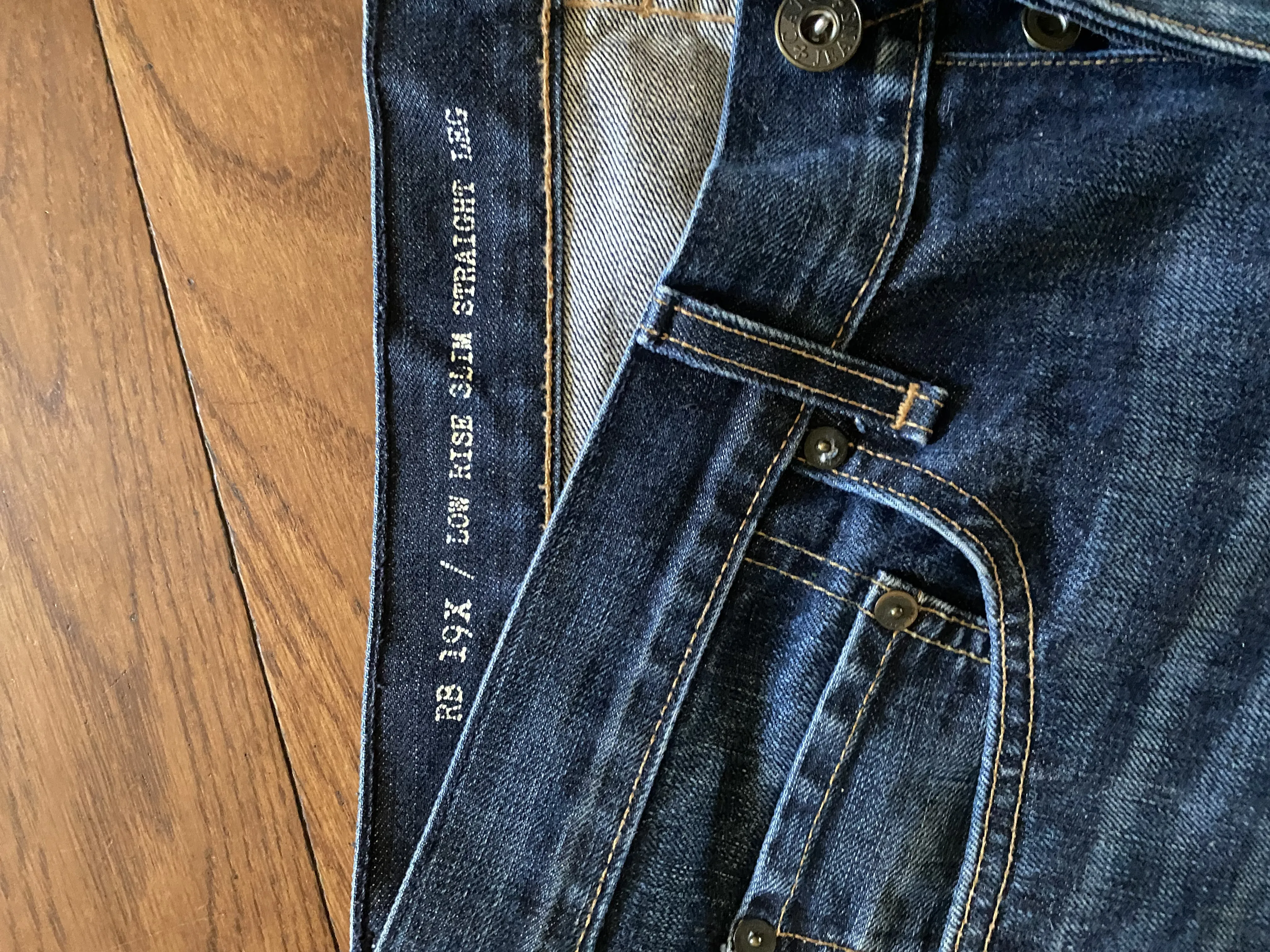 Rag & Bone 19X Low Rise Slim Straight Leg Jean 36
