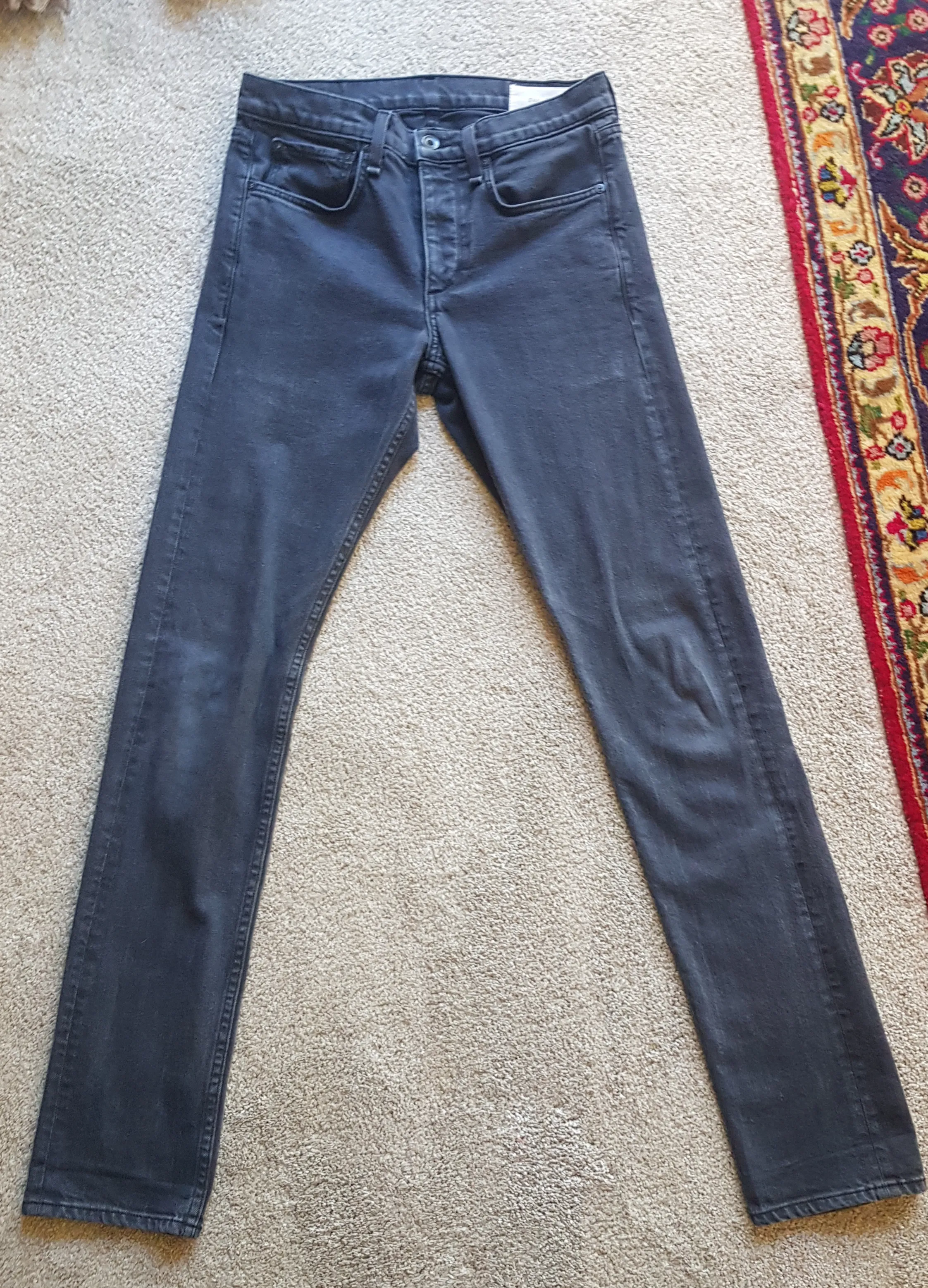 rag and bone faded black fit 2 slim skinny jeans
