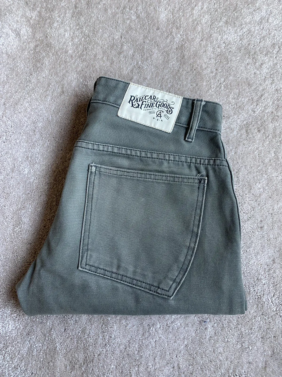 Railcar Fine Goods - Flight Trousers, Olive Green