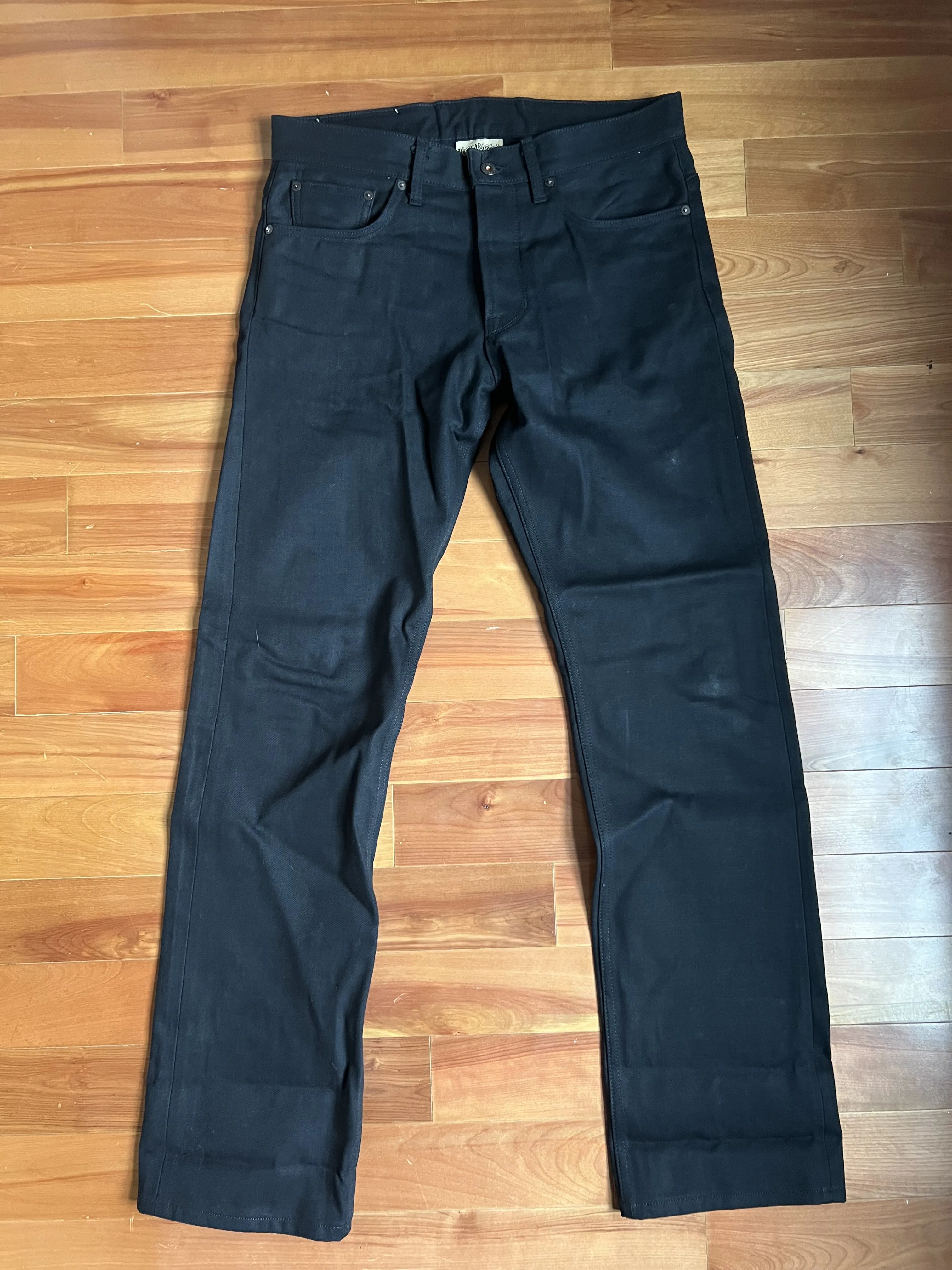 Rebels X082 Straight Leg 14 Oz Double Black Vidalia Mills