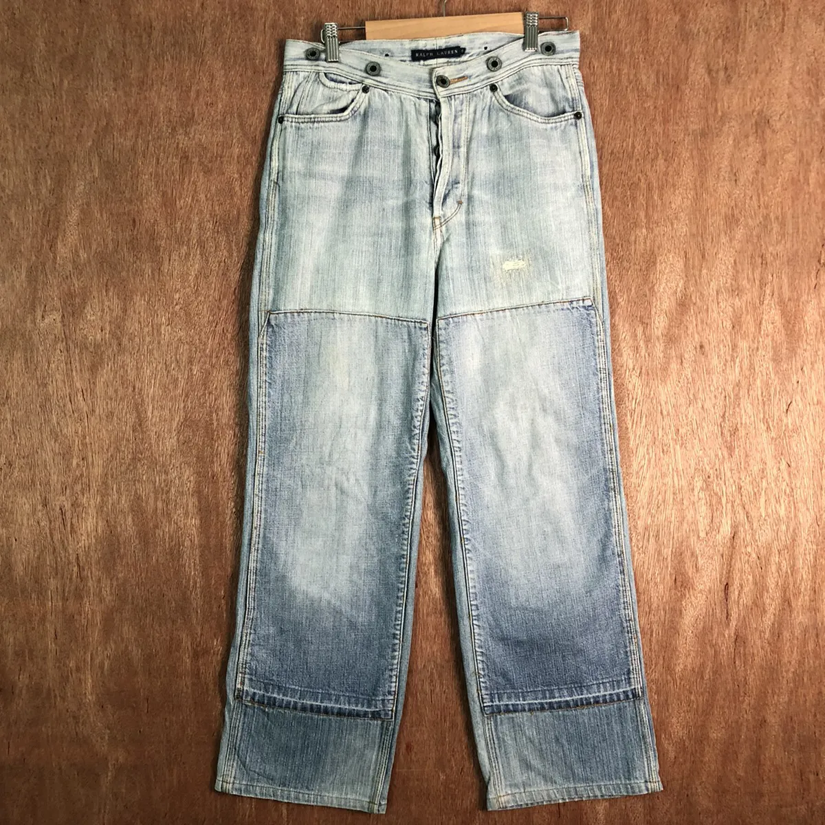 Ralph Lauren double knee buckle back Denim Jeans Pants#c126
