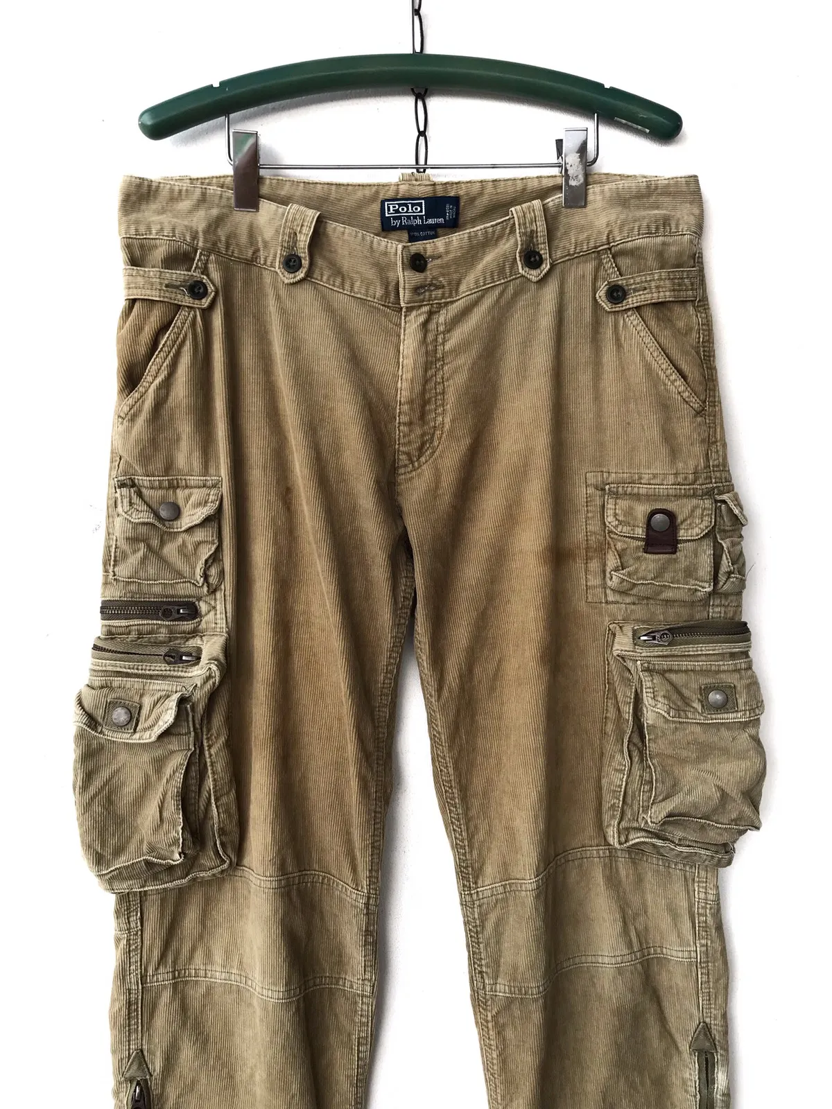 Vtg Polo RL Cargo Multipockets Corduroy Trouser